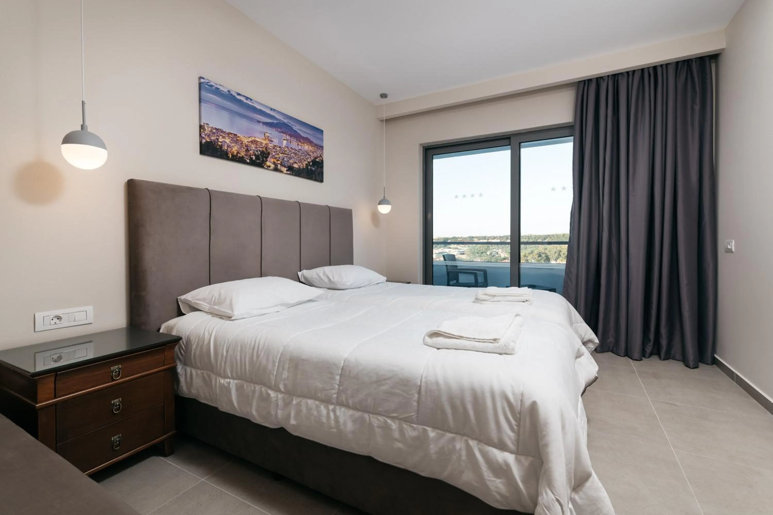 Bed in Tesoro Hotel Zakynthos