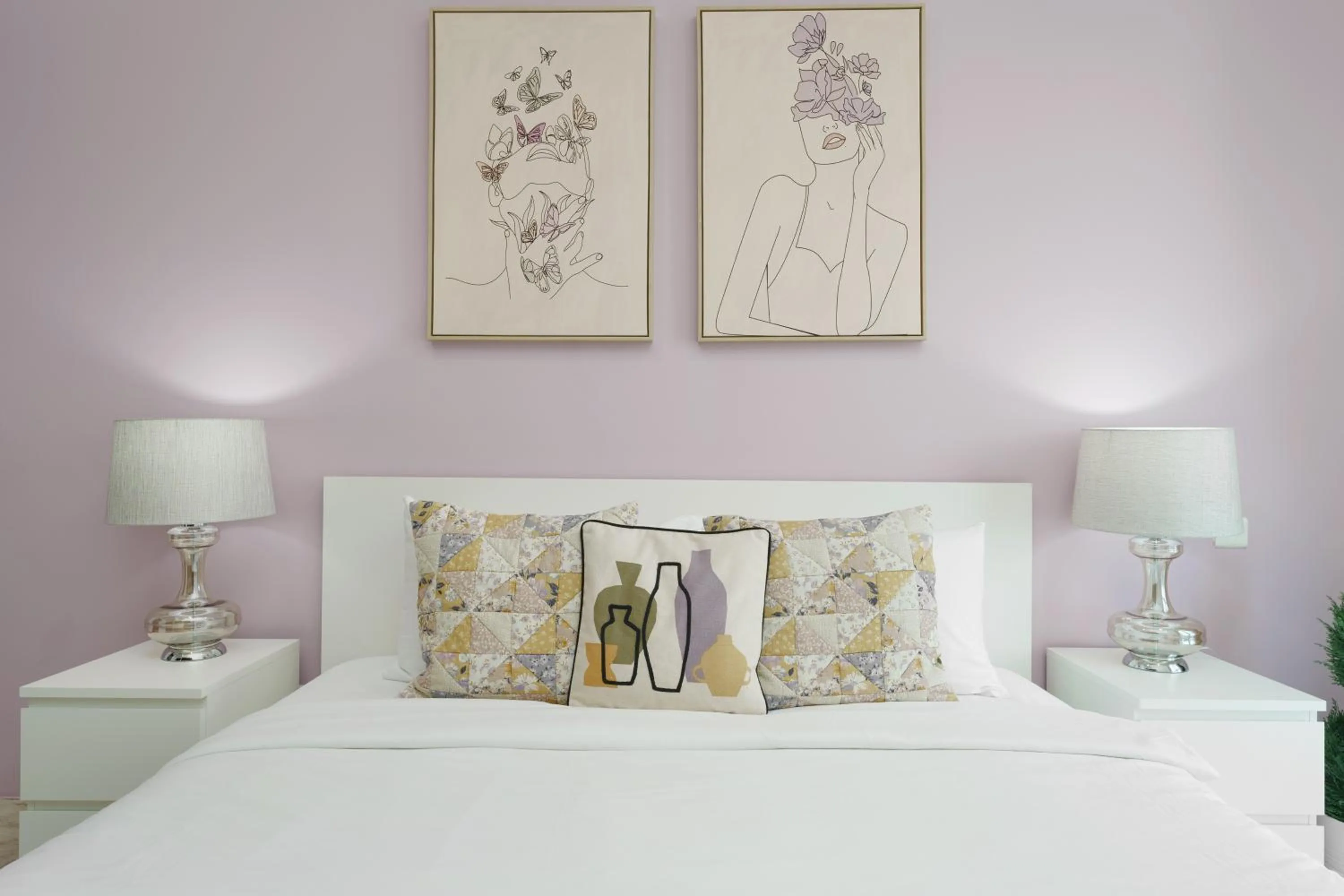 Bedroom, Bed in Marco Polo - Your luxurious high-floor escape in Dubai Marina