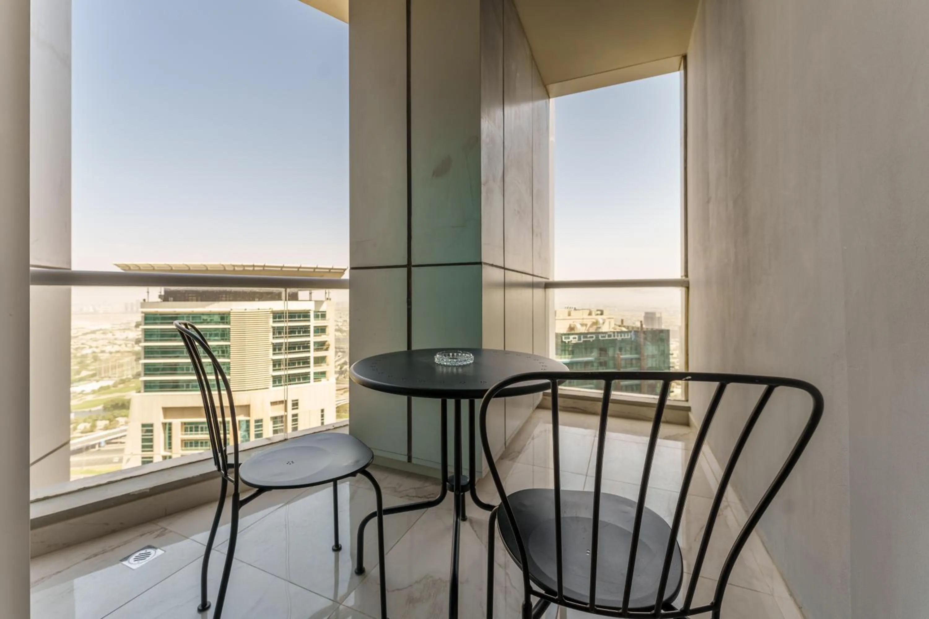 Balcony/Terrace in Marco Polo - Your luxurious high-floor escape in Dubai Marina