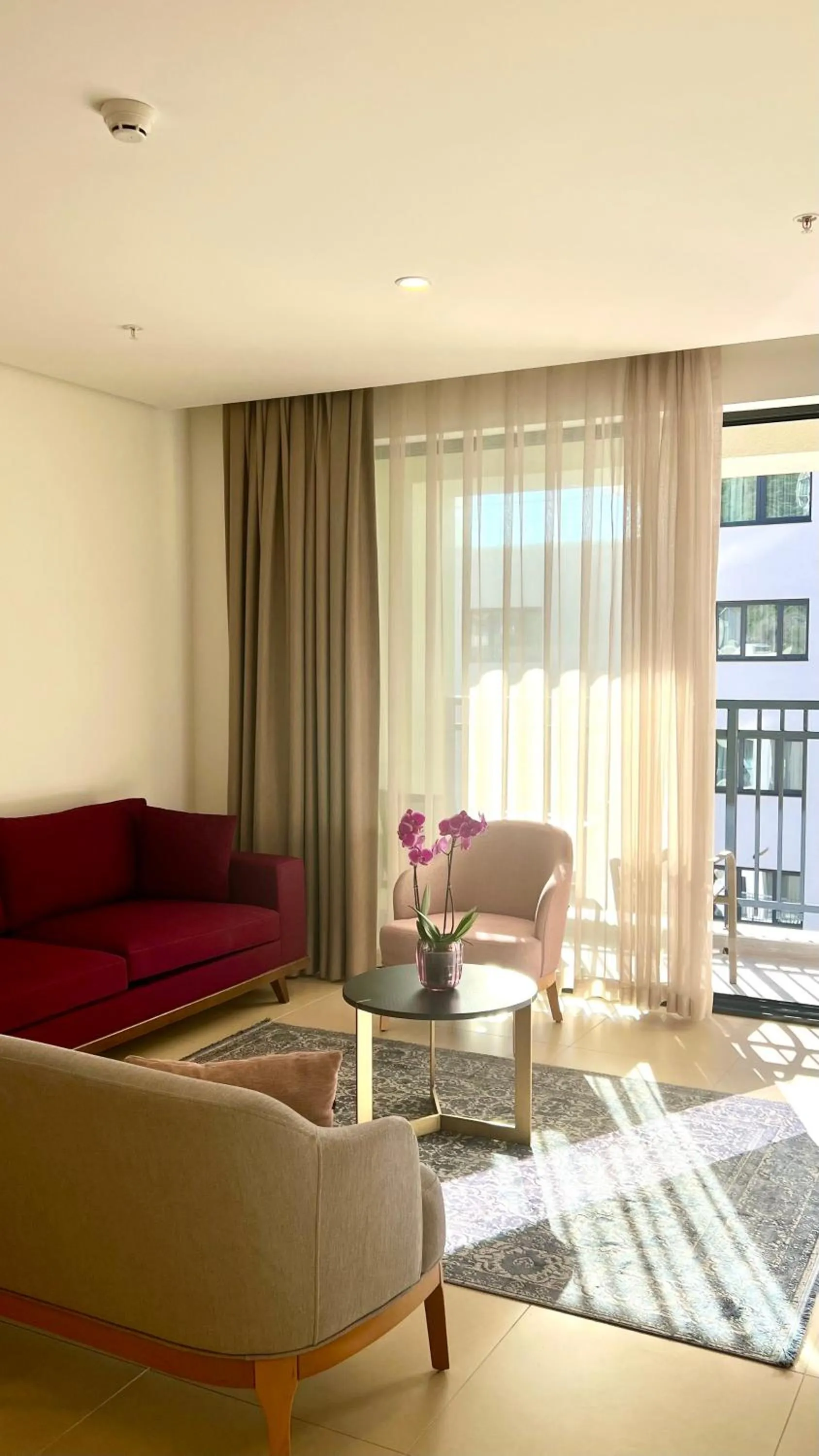 Living room in Sunraf Luxe Apartments