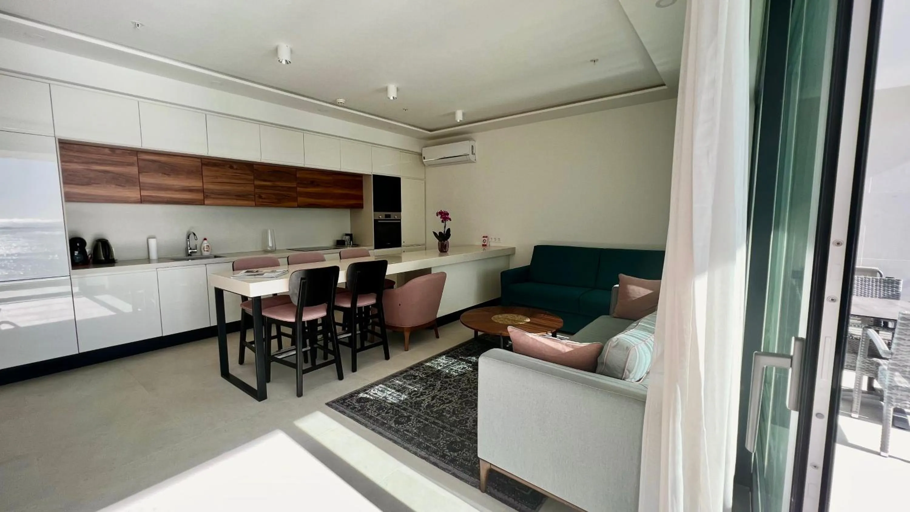 Living room in Sunraf Luxe Apartments