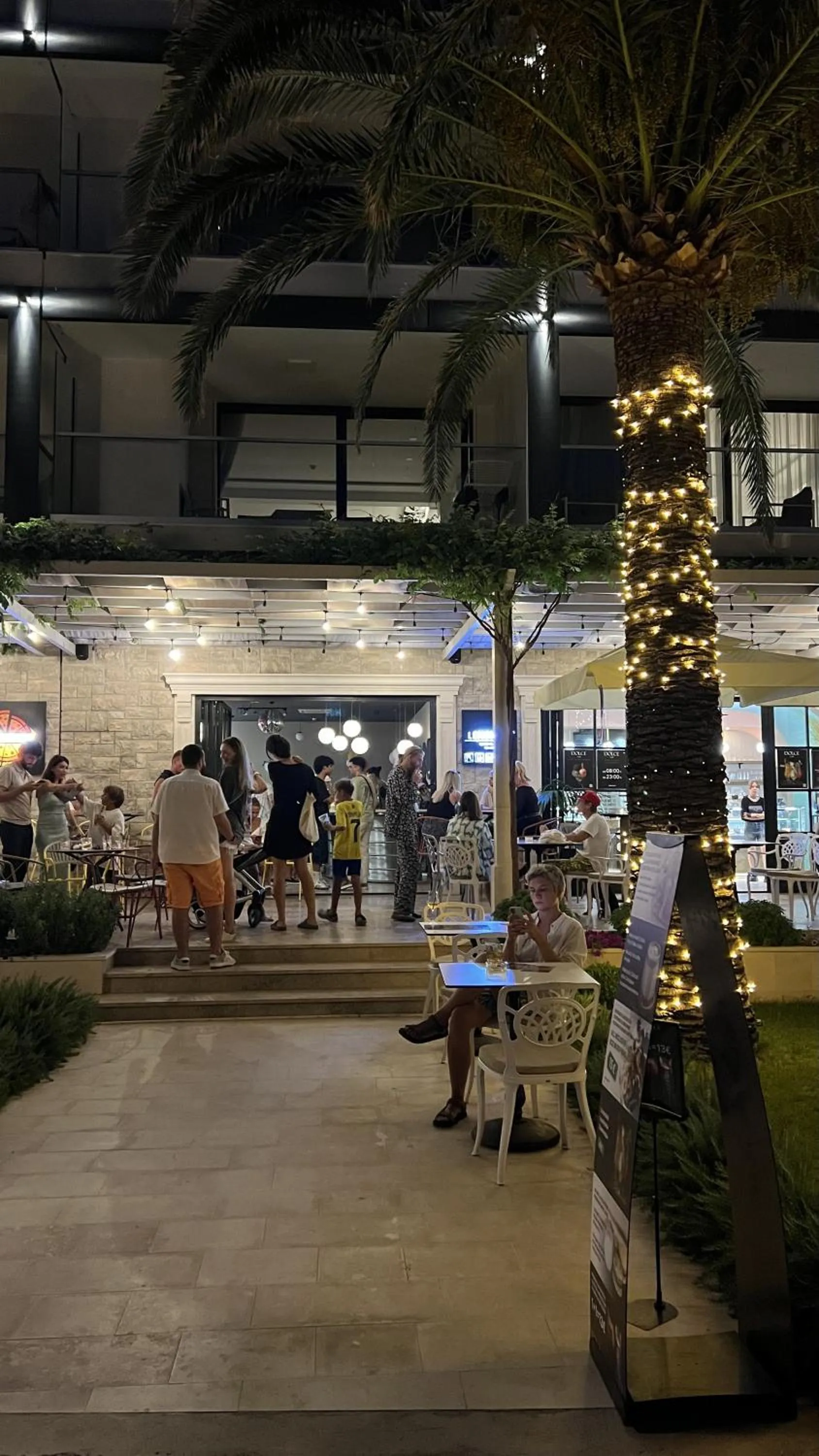 Evening entertainment in Sunraf Luxe Apartments