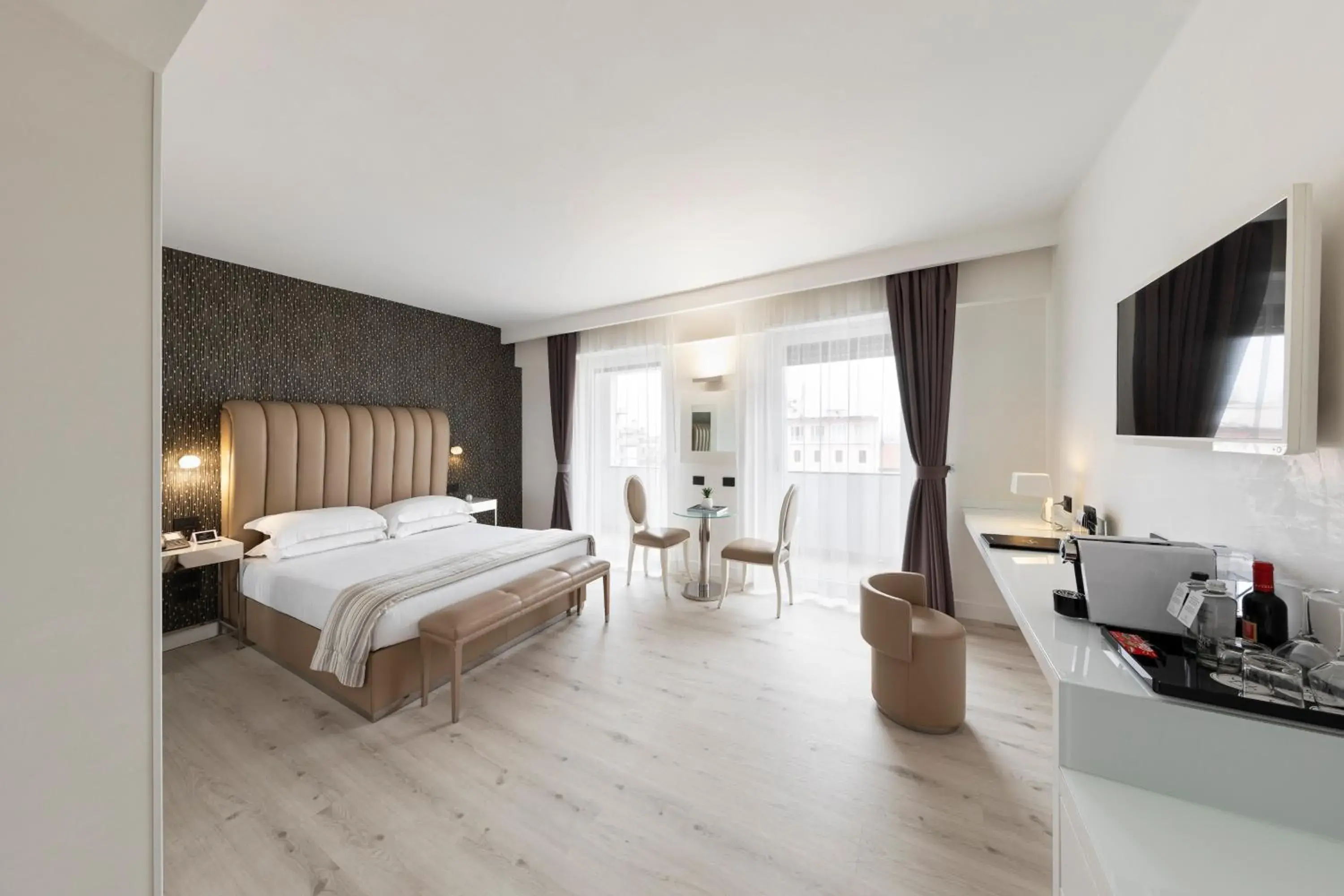 Bedroom, Bed in LHP Hotel Montecatini Palace & SPA Bedroom, Bed in LHP Hotel Montecatini Palace & SPA