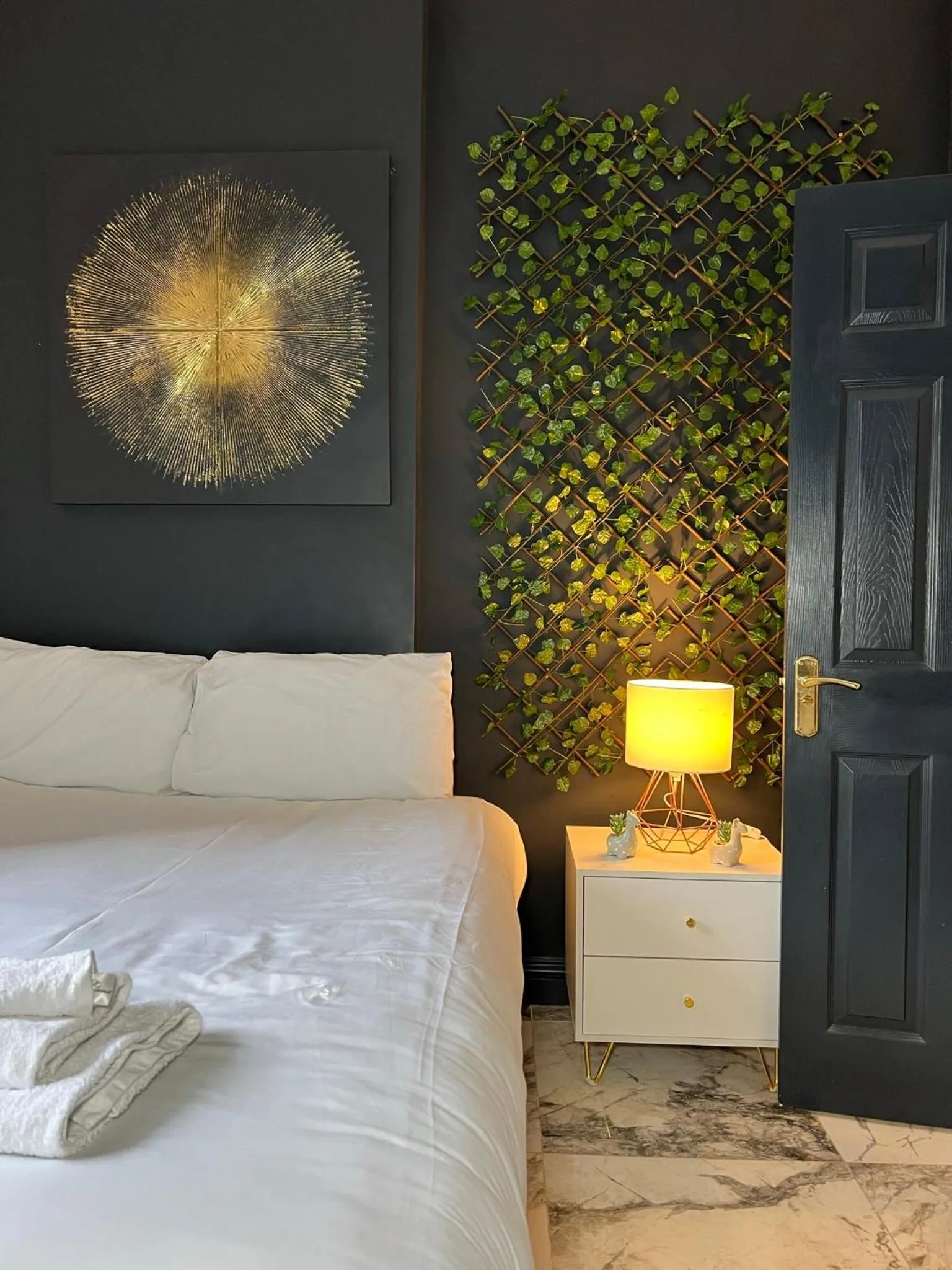 Bed in Duke and Duchess Apartments and Rooms - Private in Room Hot Tub Suites