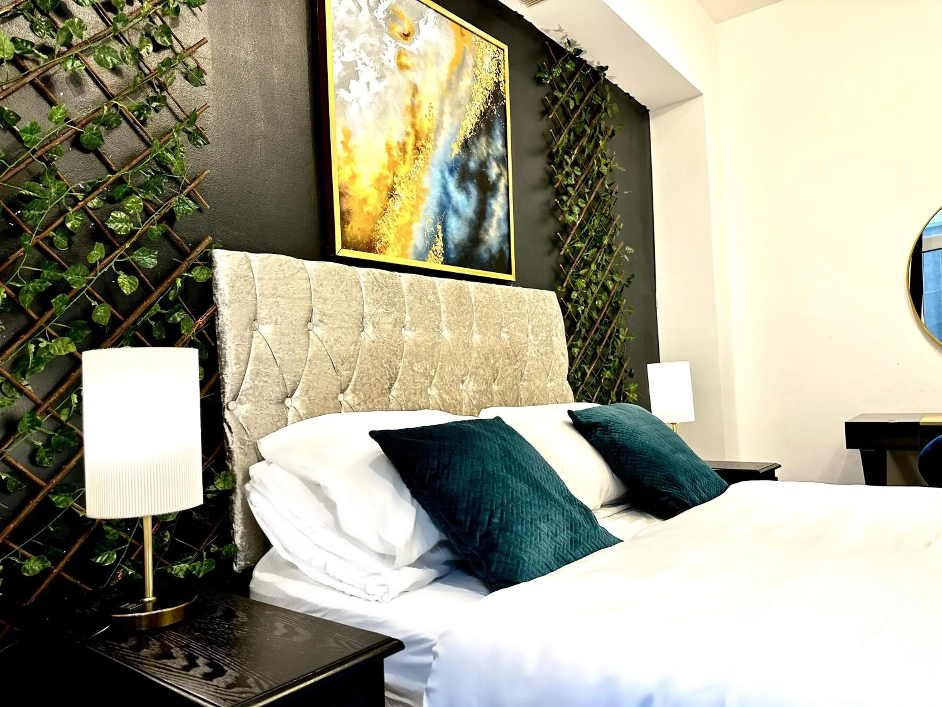 Bed in Duke and Duchess Apartments and Rooms - Private in Room Hot Tub Suites