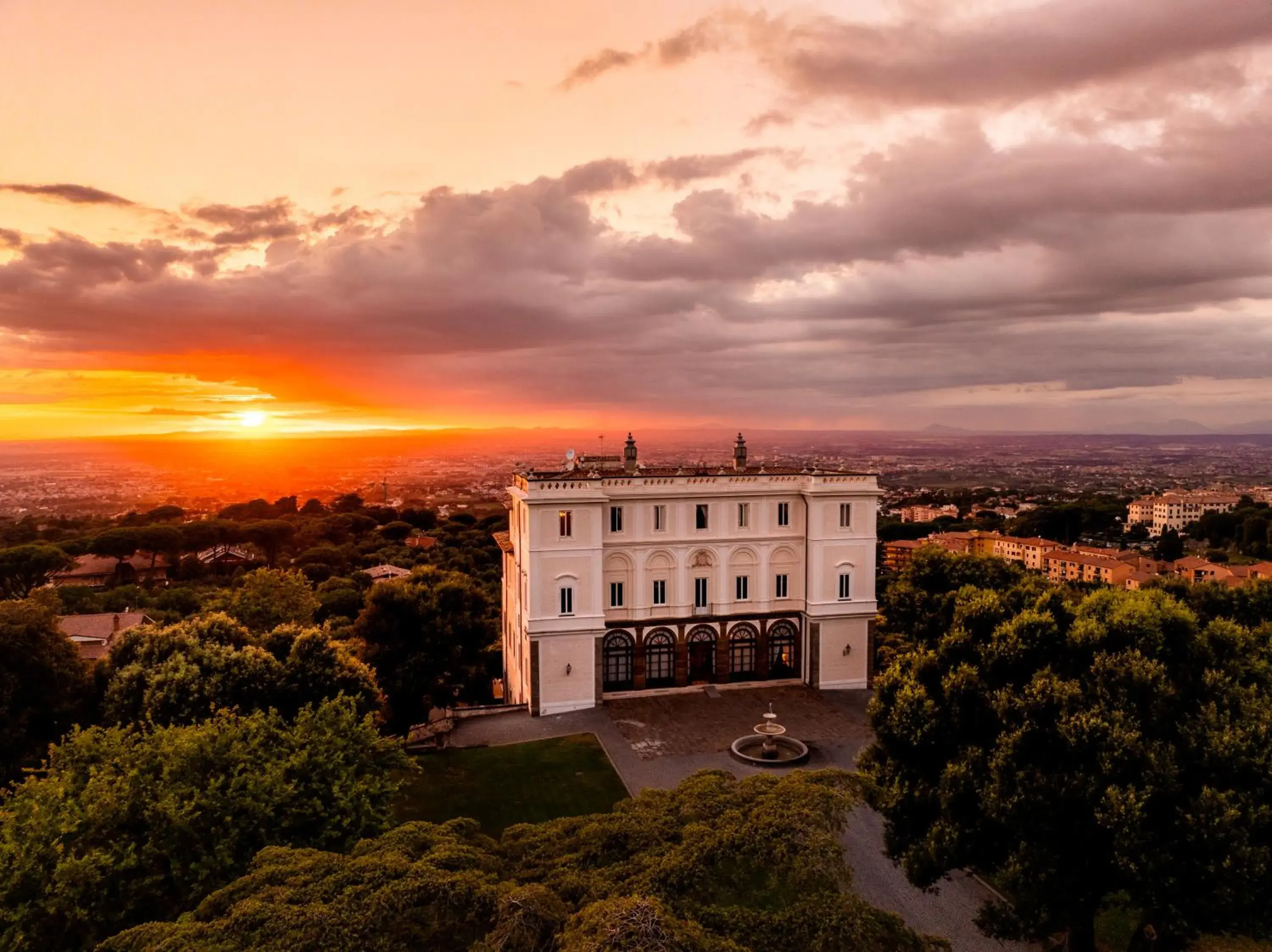 Bird's eye view in Park Hotel Villa Grazioli Bird's eye view in Park Hotel Villa Grazioli