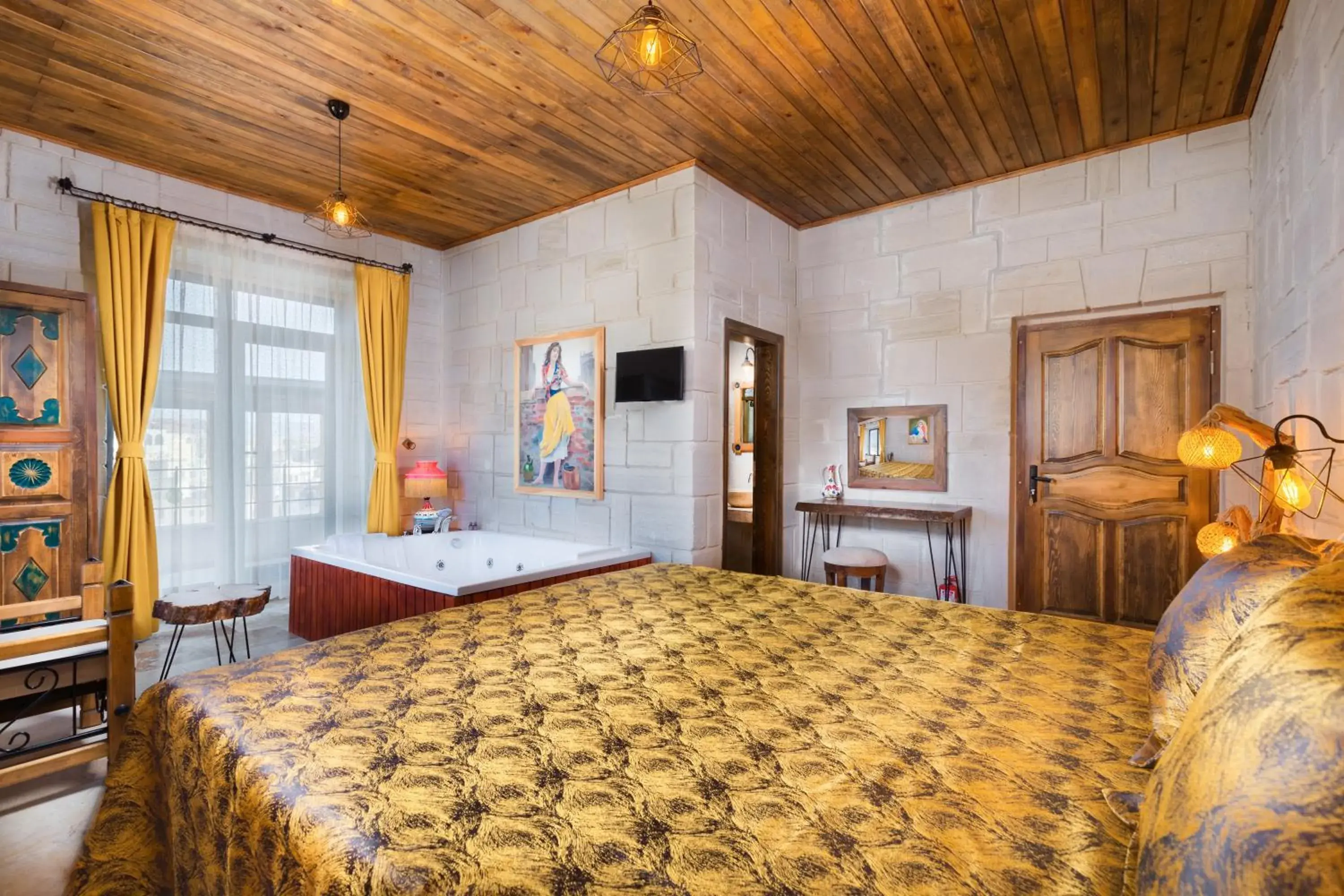 Photo of the whole room, Bed in Megaron Cave Hotel Cappadocia Photo of the whole room, Bed in Megaron Cave Hotel Cappadocia