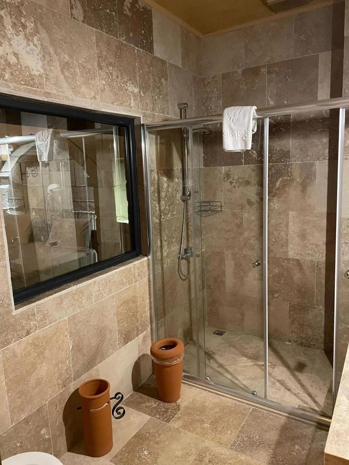 Bathroom in Megaron Cave Hotel Cappadocia