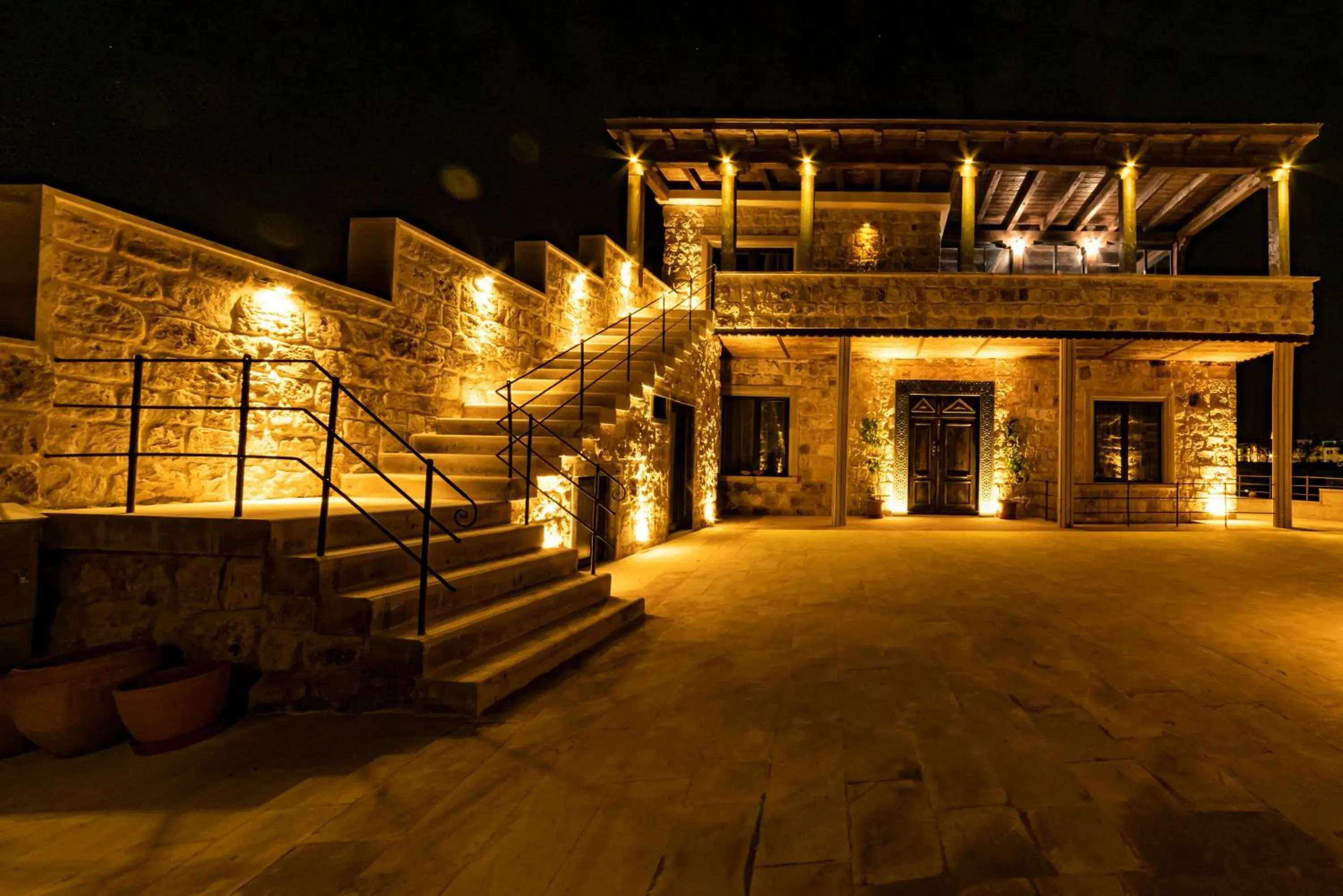 Garden view in Megaron Cave Hotel Cappadocia Garden view in Megaron Cave Hotel Cappadocia