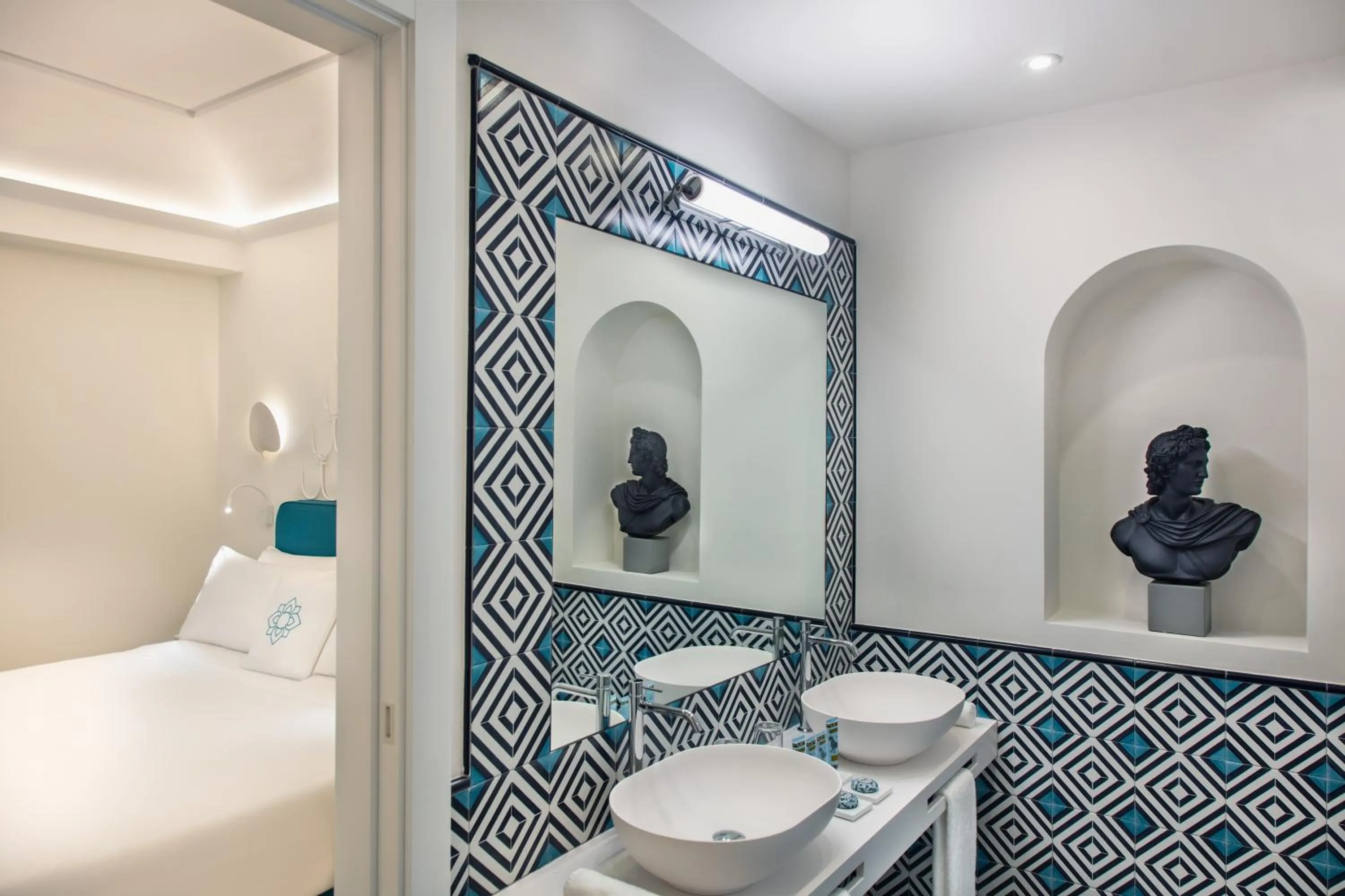 Bathroom in Pazziella Garden & Suites