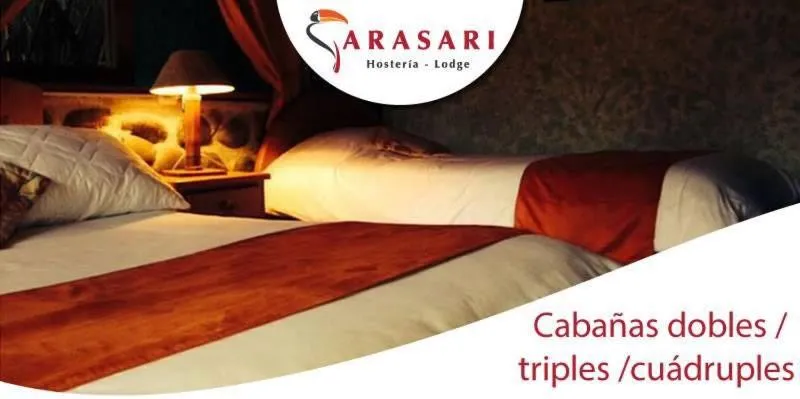 Bed in Hostería Arasari