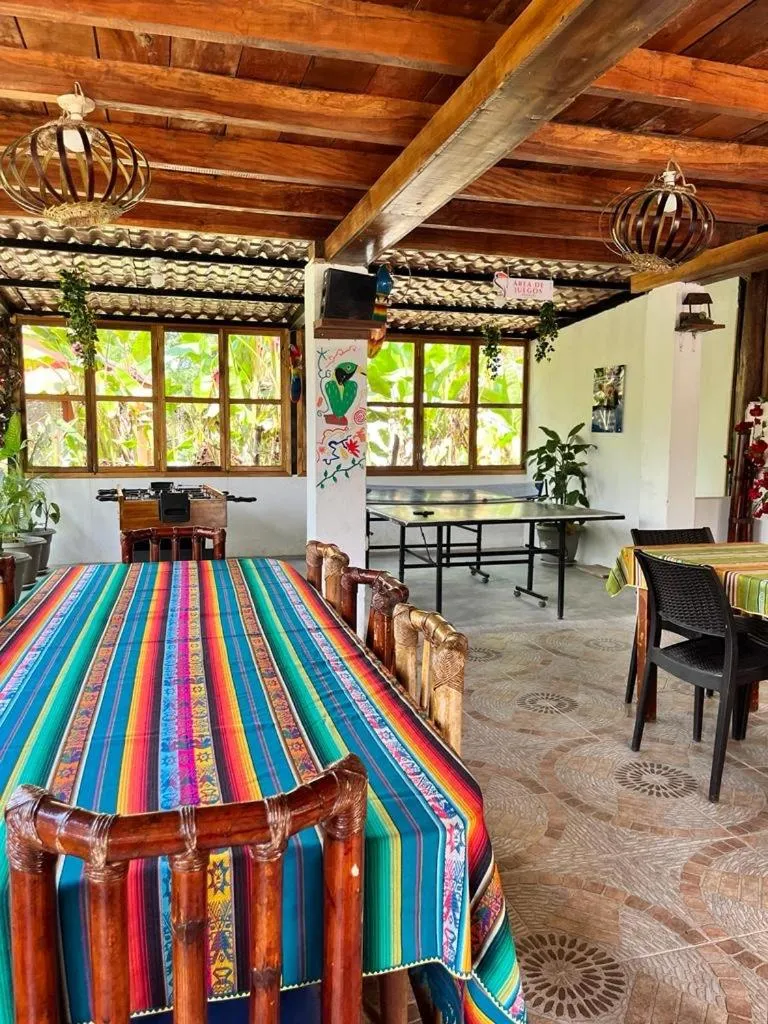 Seating area in Hostería Arasari