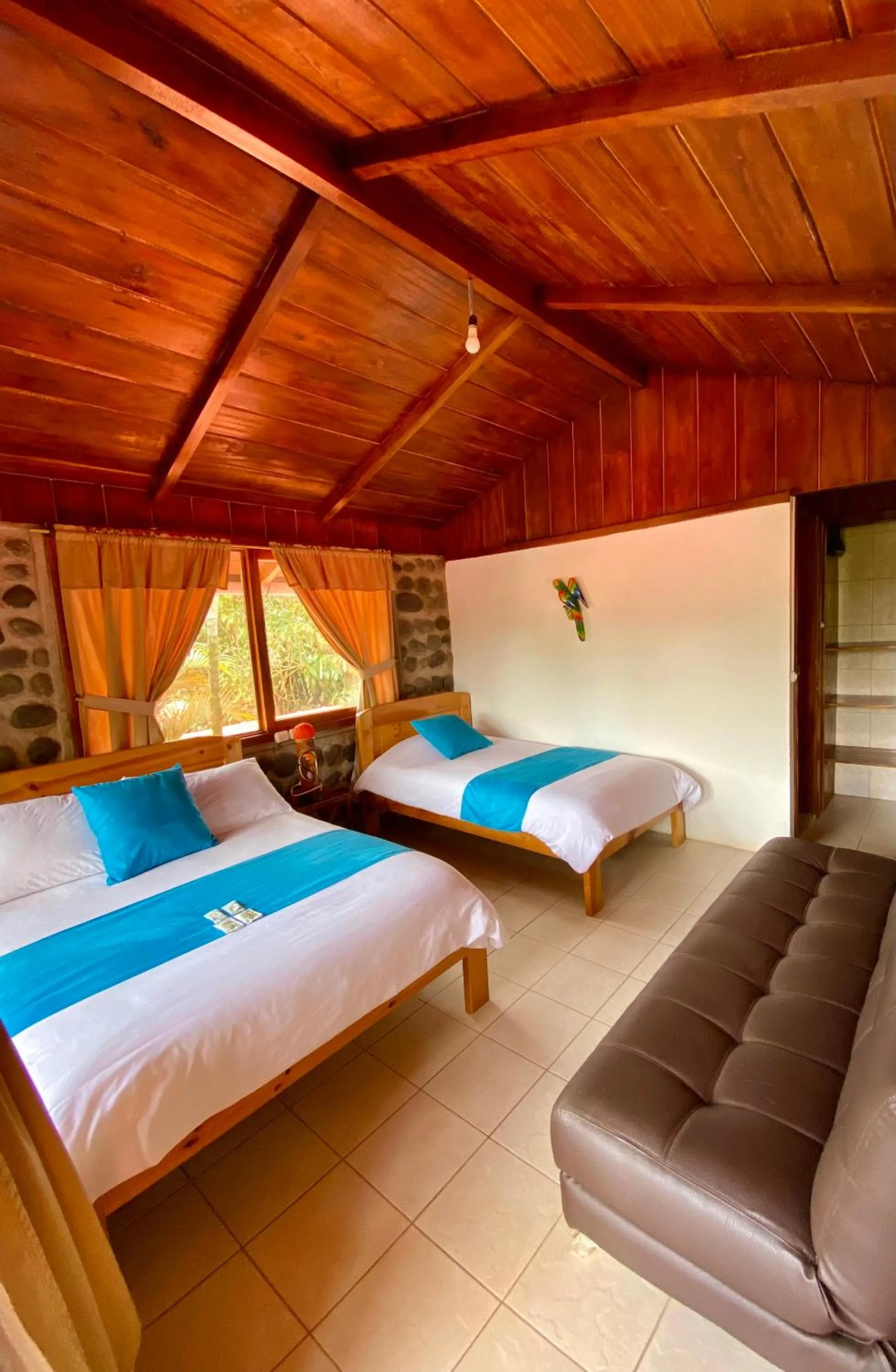 Bed in Hostería Arasari