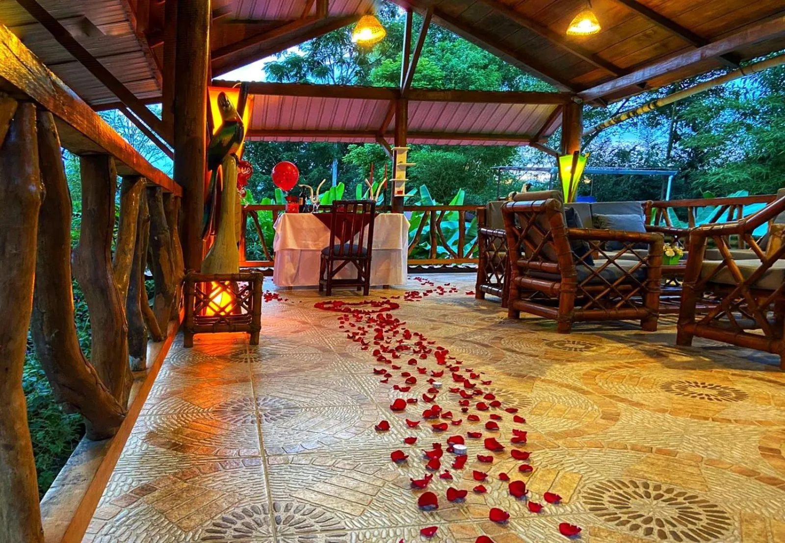 Patio in Hostería Arasari