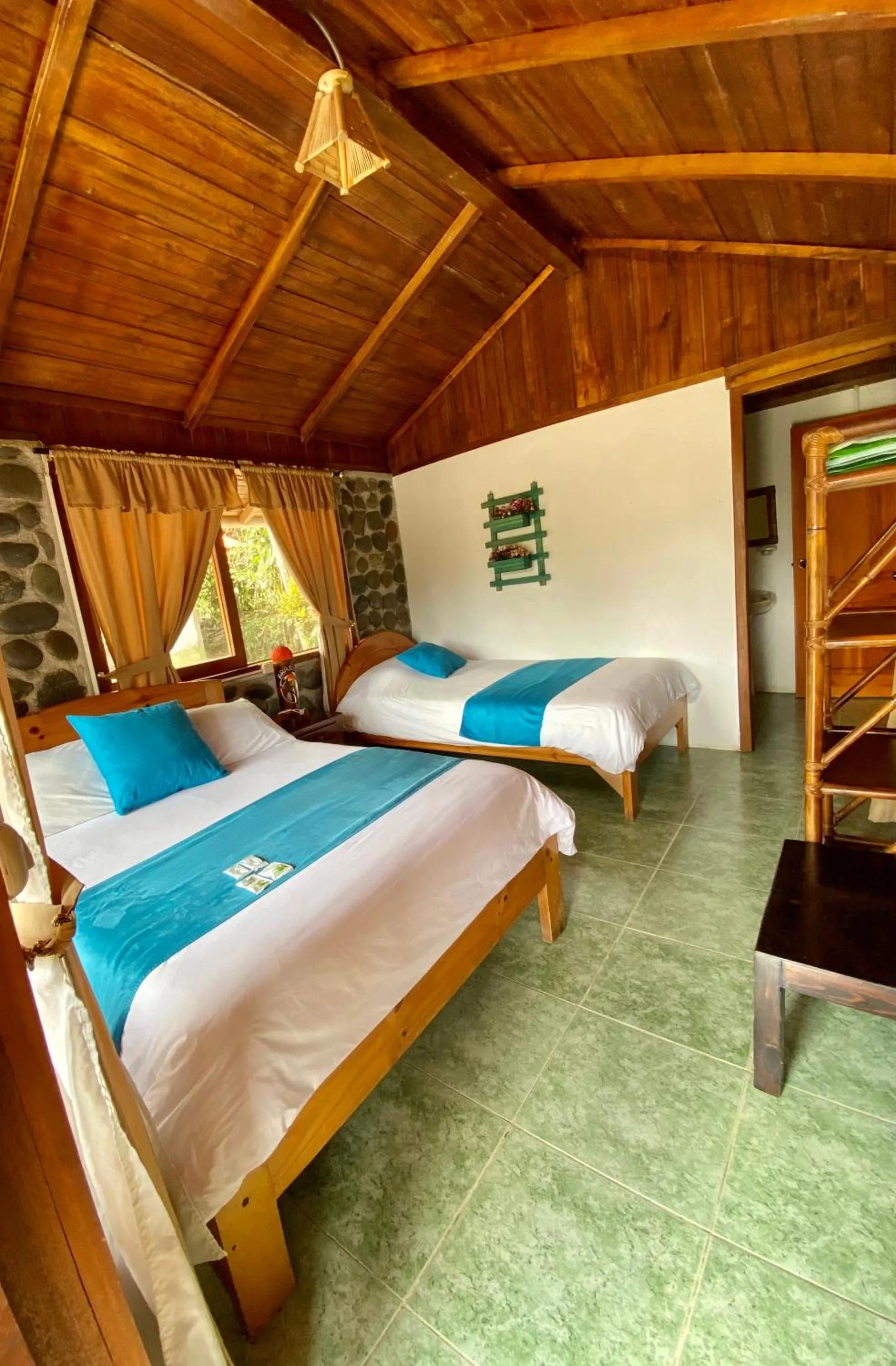 Bed in Hostería Arasari