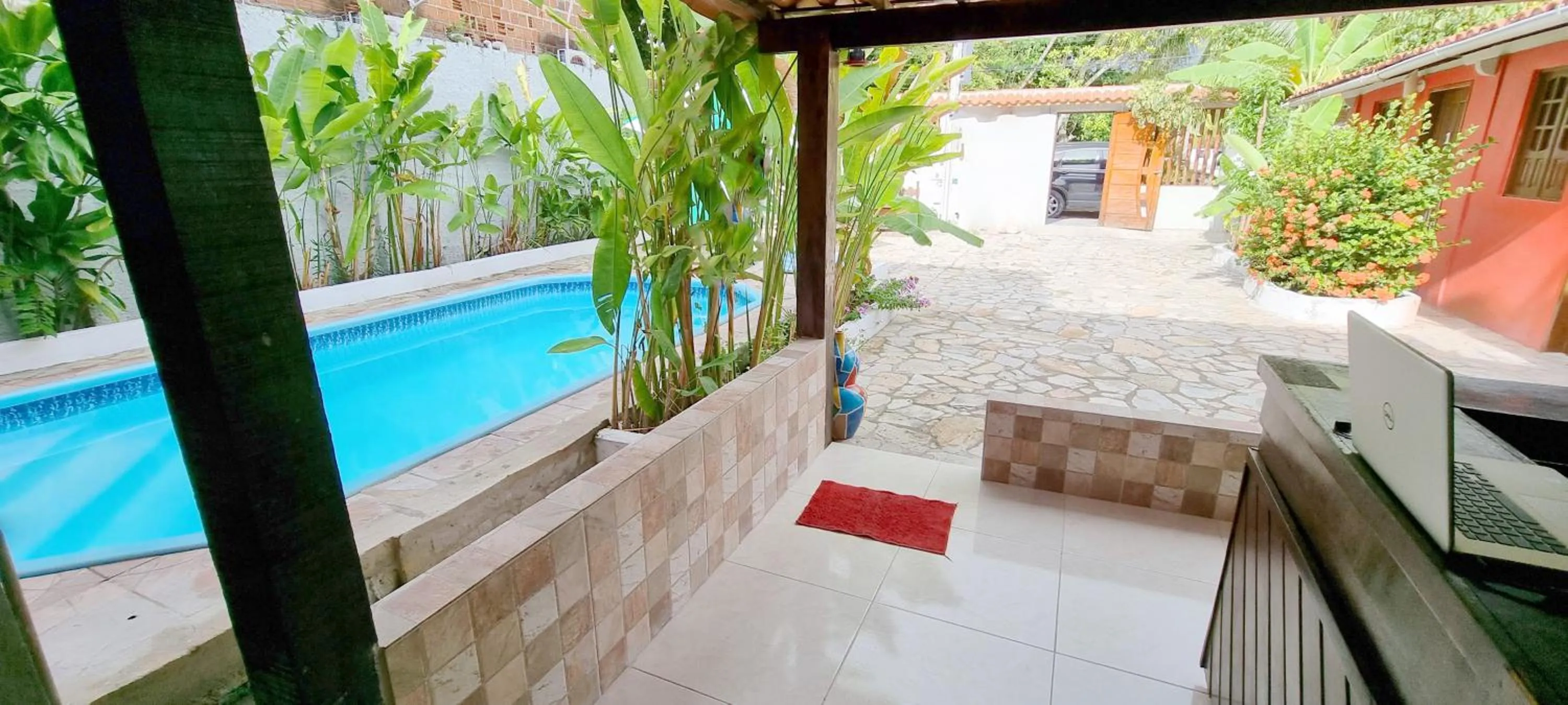 Balcony/Terrace in Pousada Afrika