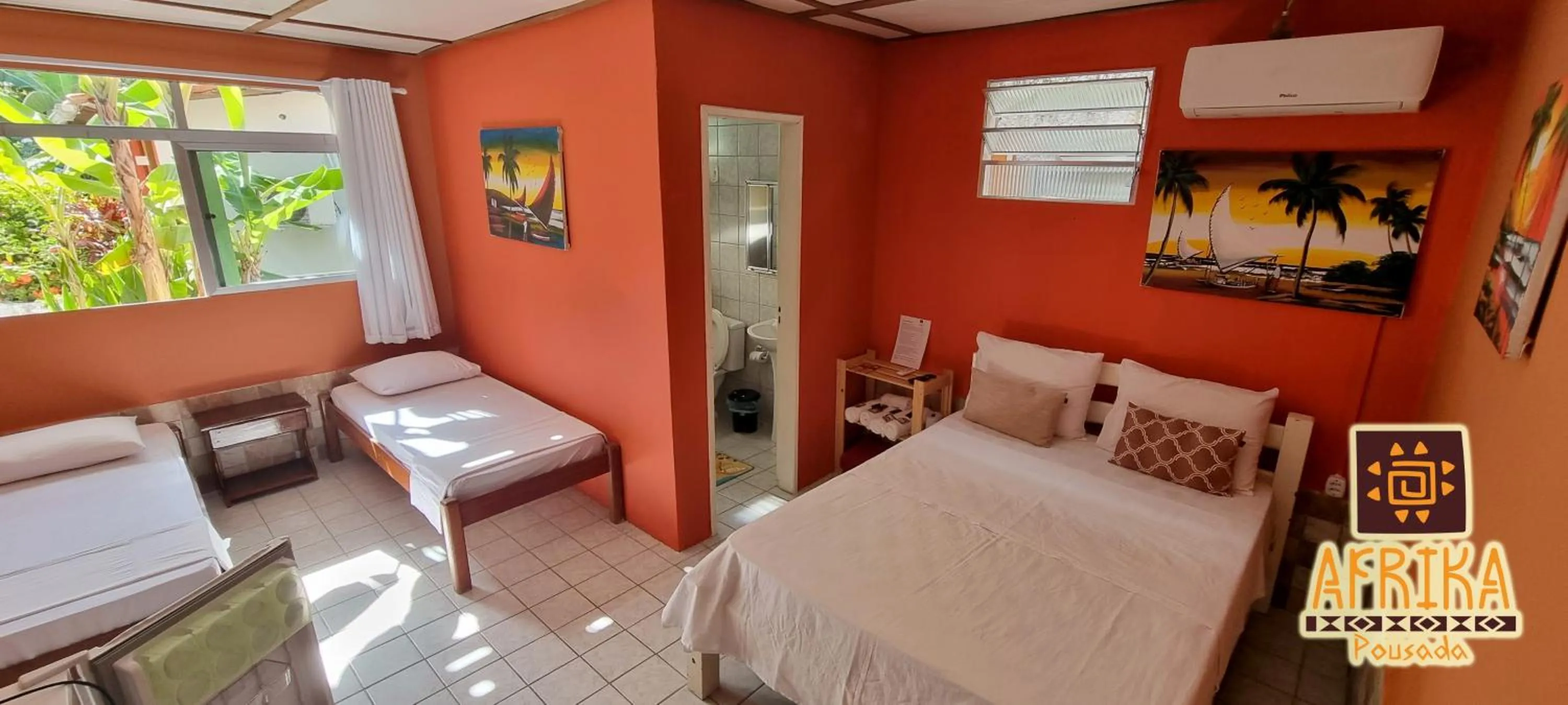 Bedroom, Bed in Pousada Afrika