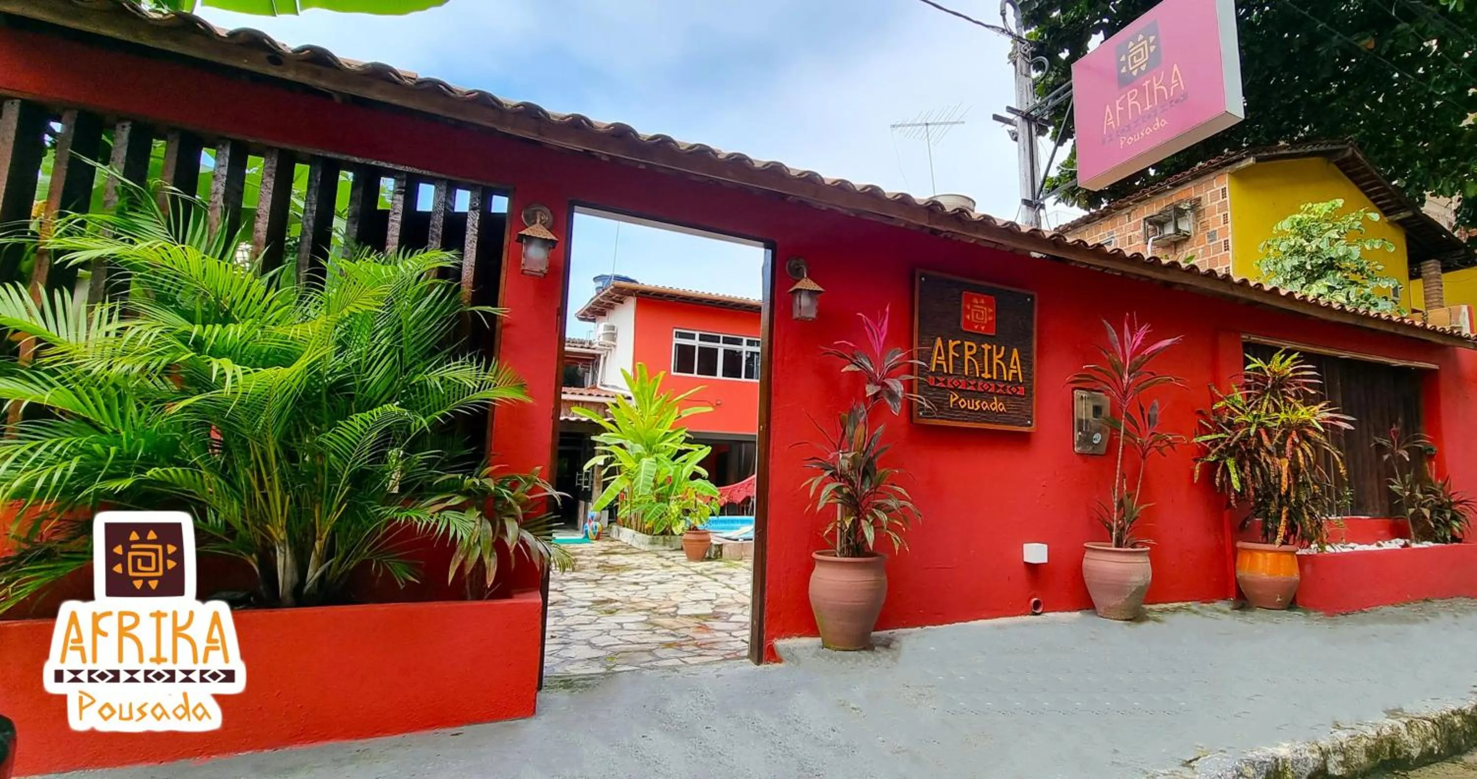 Facade/entrance in Pousada Afrika
