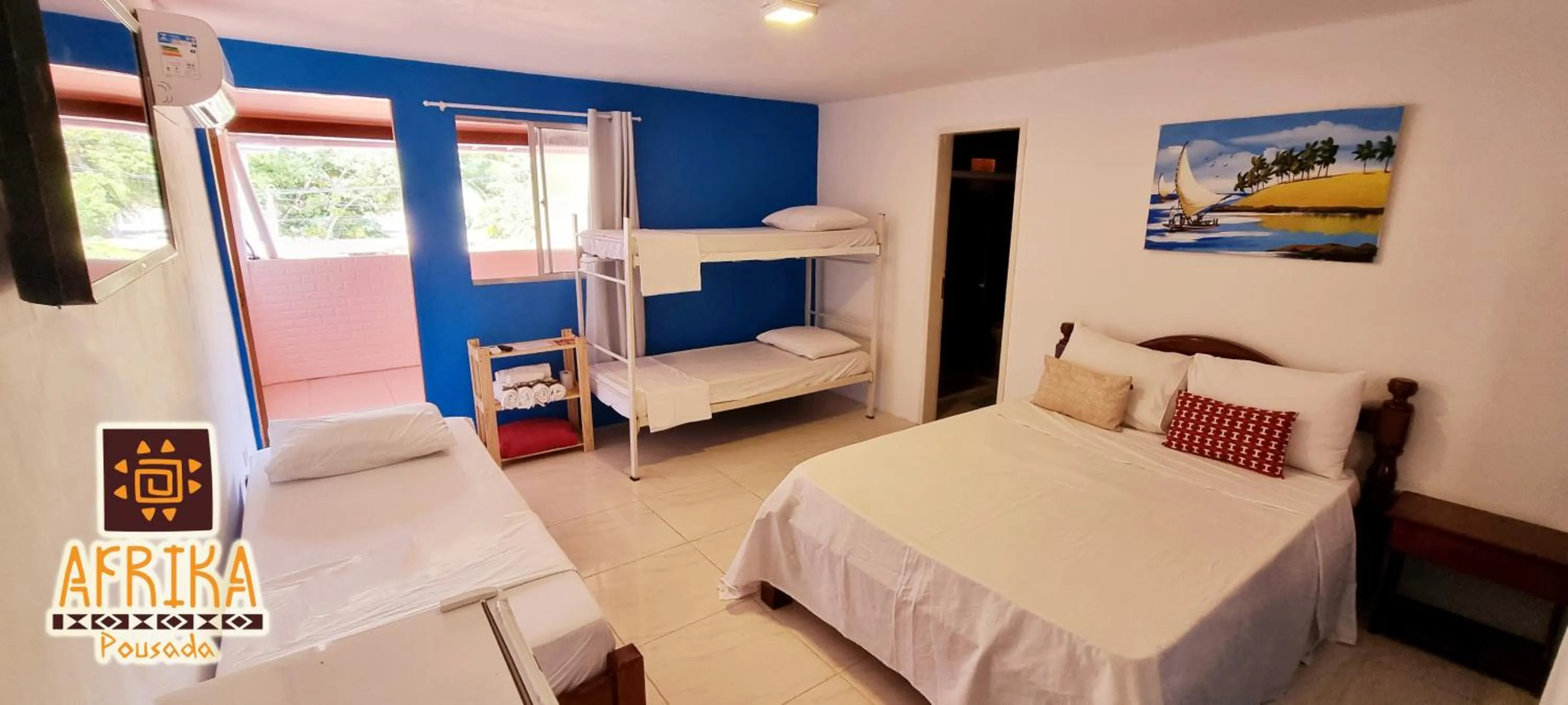 Bedroom, Bed in Pousada Afrika