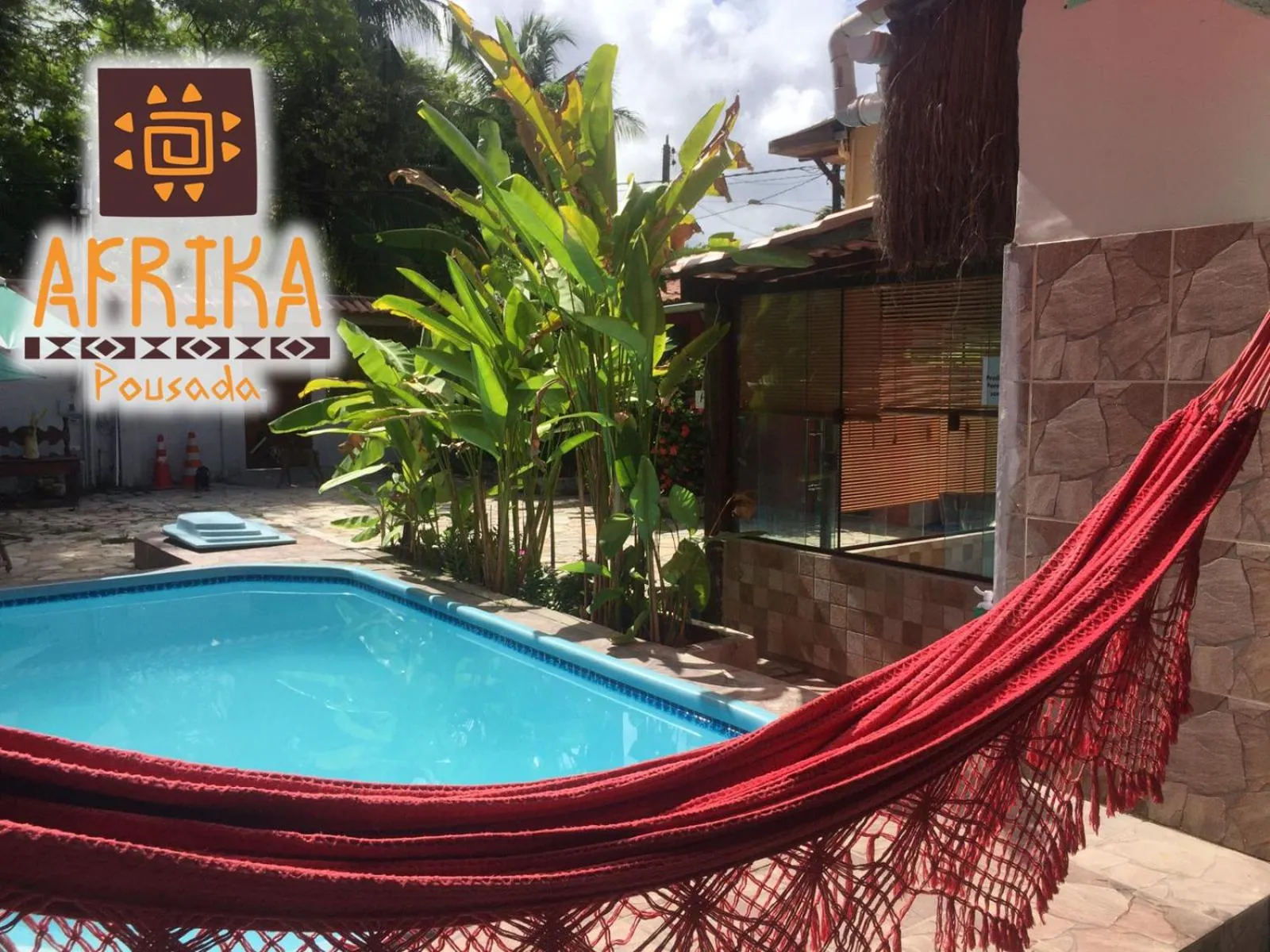 Swimming pool in Pousada Afrika