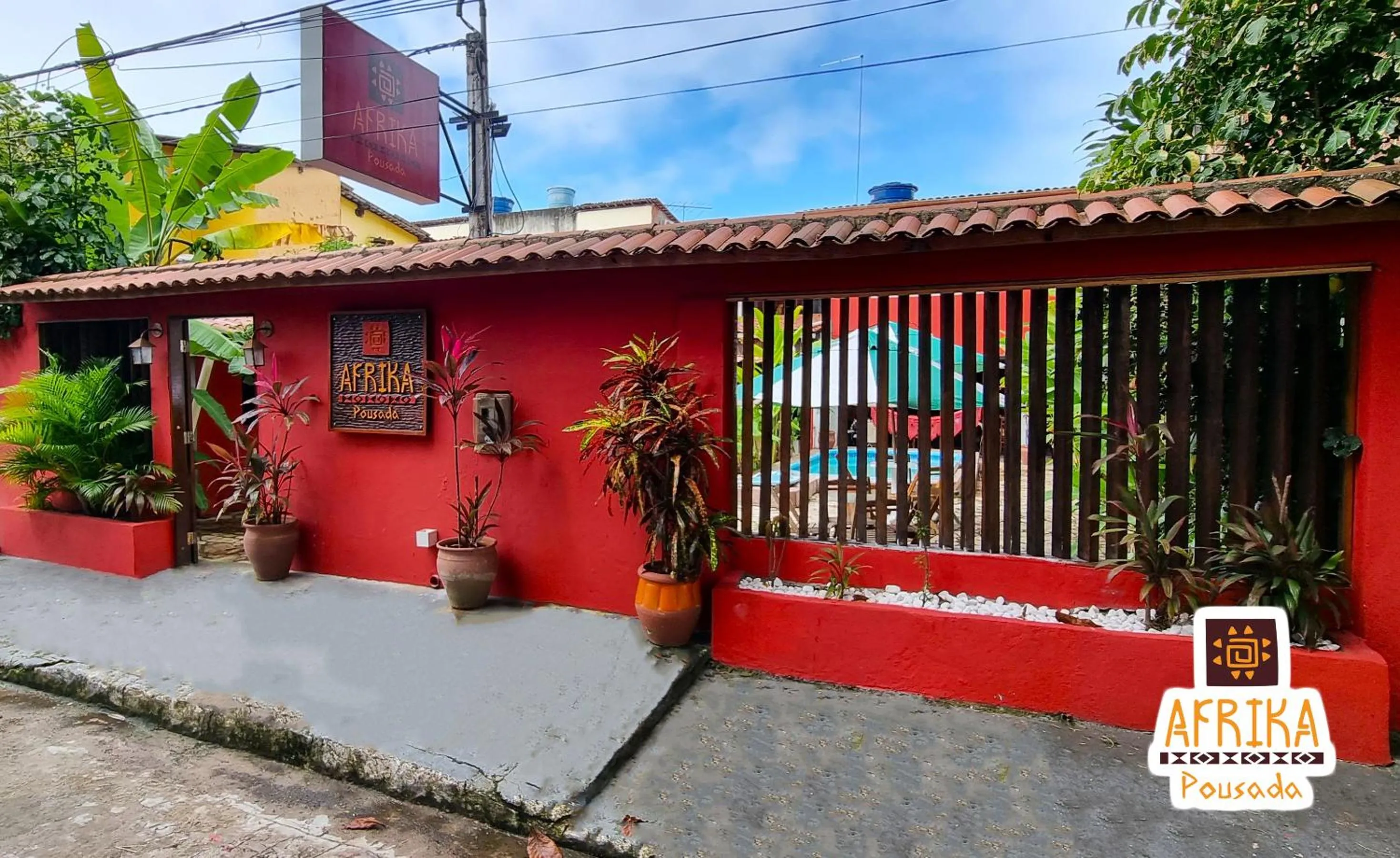 Facade/entrance in Pousada Afrika