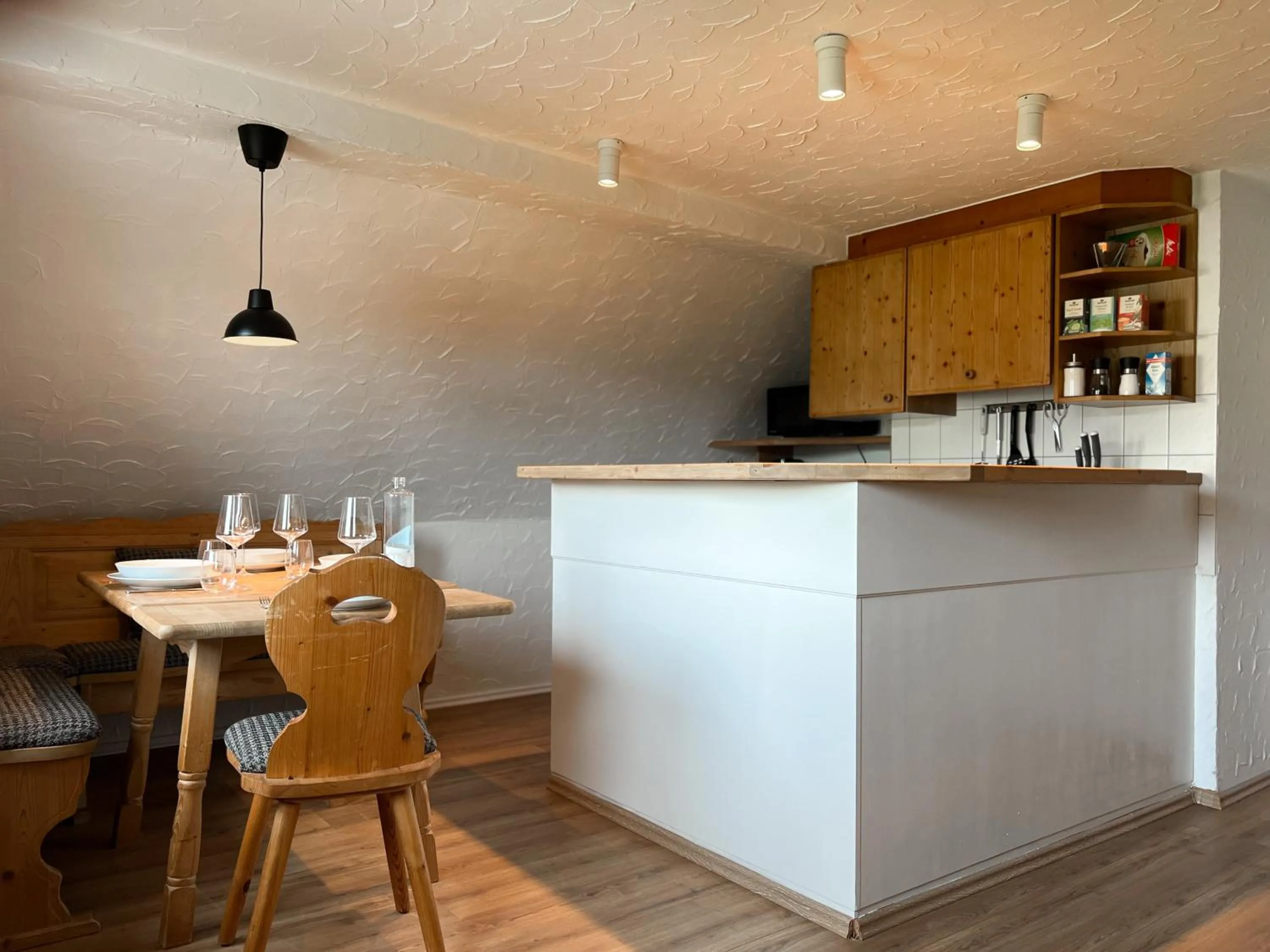 Kitchen or kitchenette in Schwarzwald Apartments im Haus Tanneck - Feldberg - Titisee