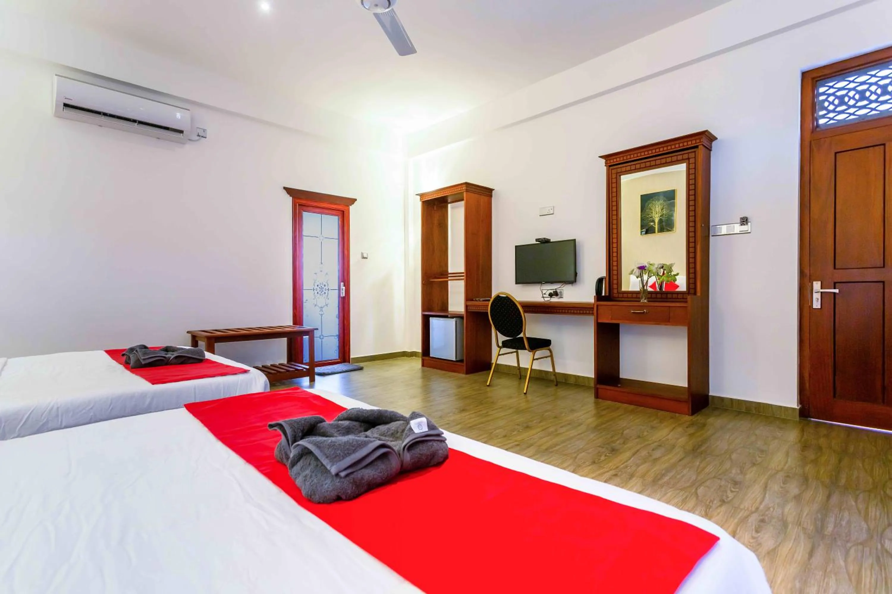 Bedroom, Bed in Polhena Grand Resort & Banquet