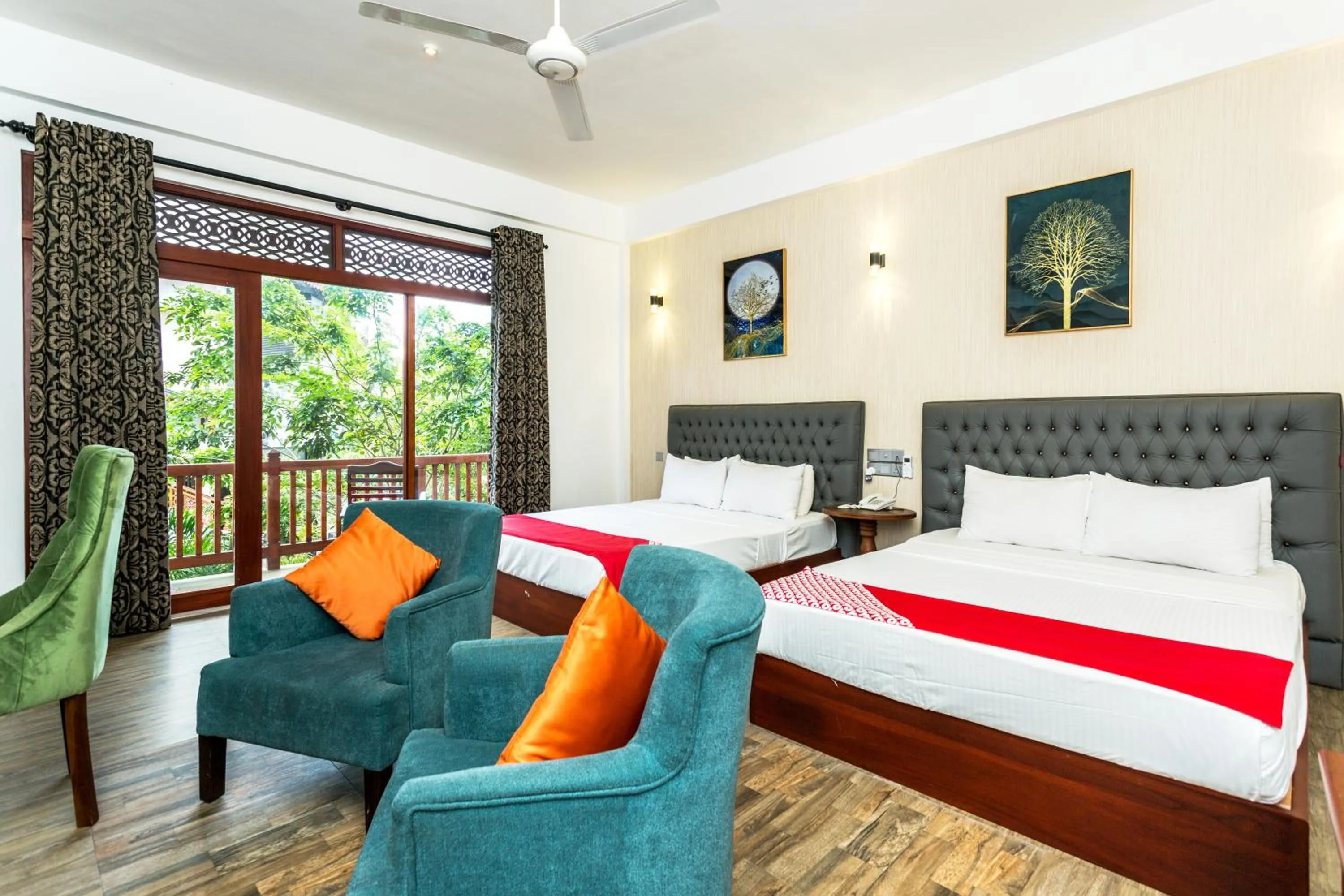 Bedroom, Bed in Polhena Grand Resort & Banquet