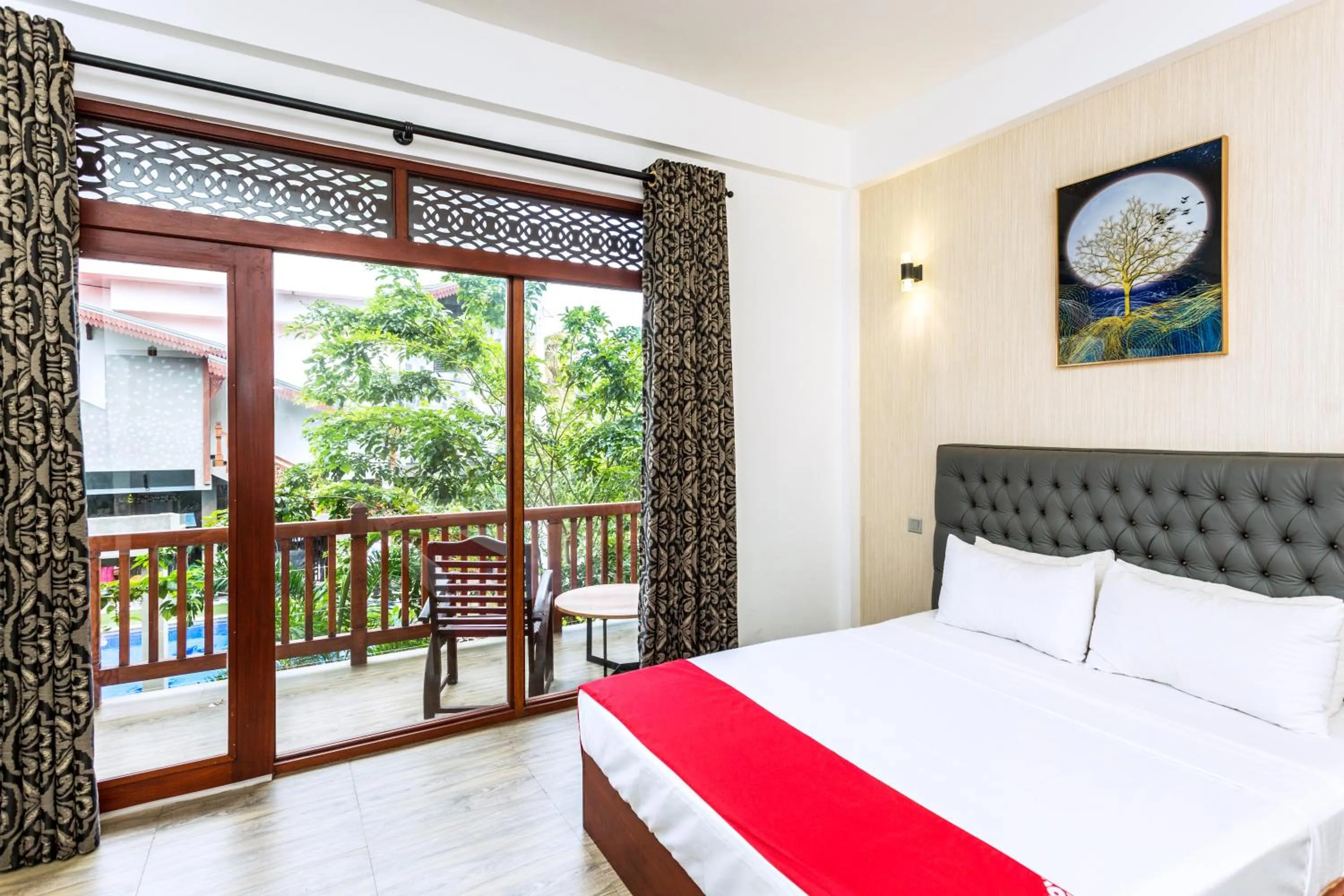 Bedroom, Bed in Polhena Grand Resort & Banquet