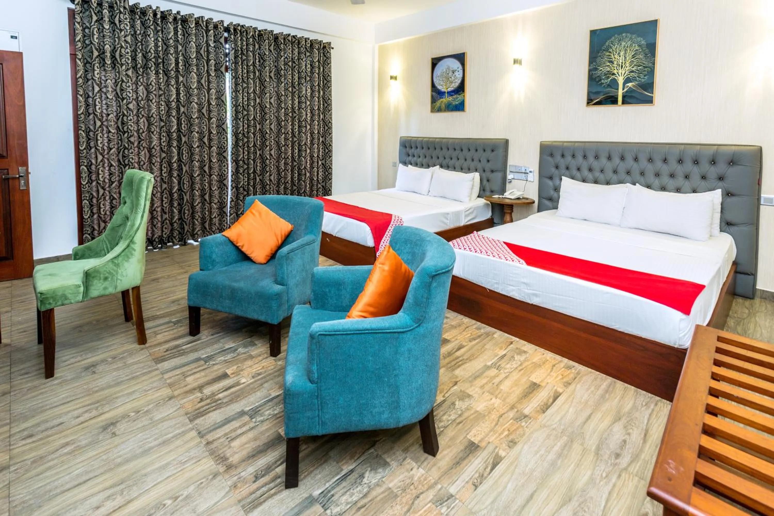 Bedroom, Bed in Polhena Grand Resort & Banquet