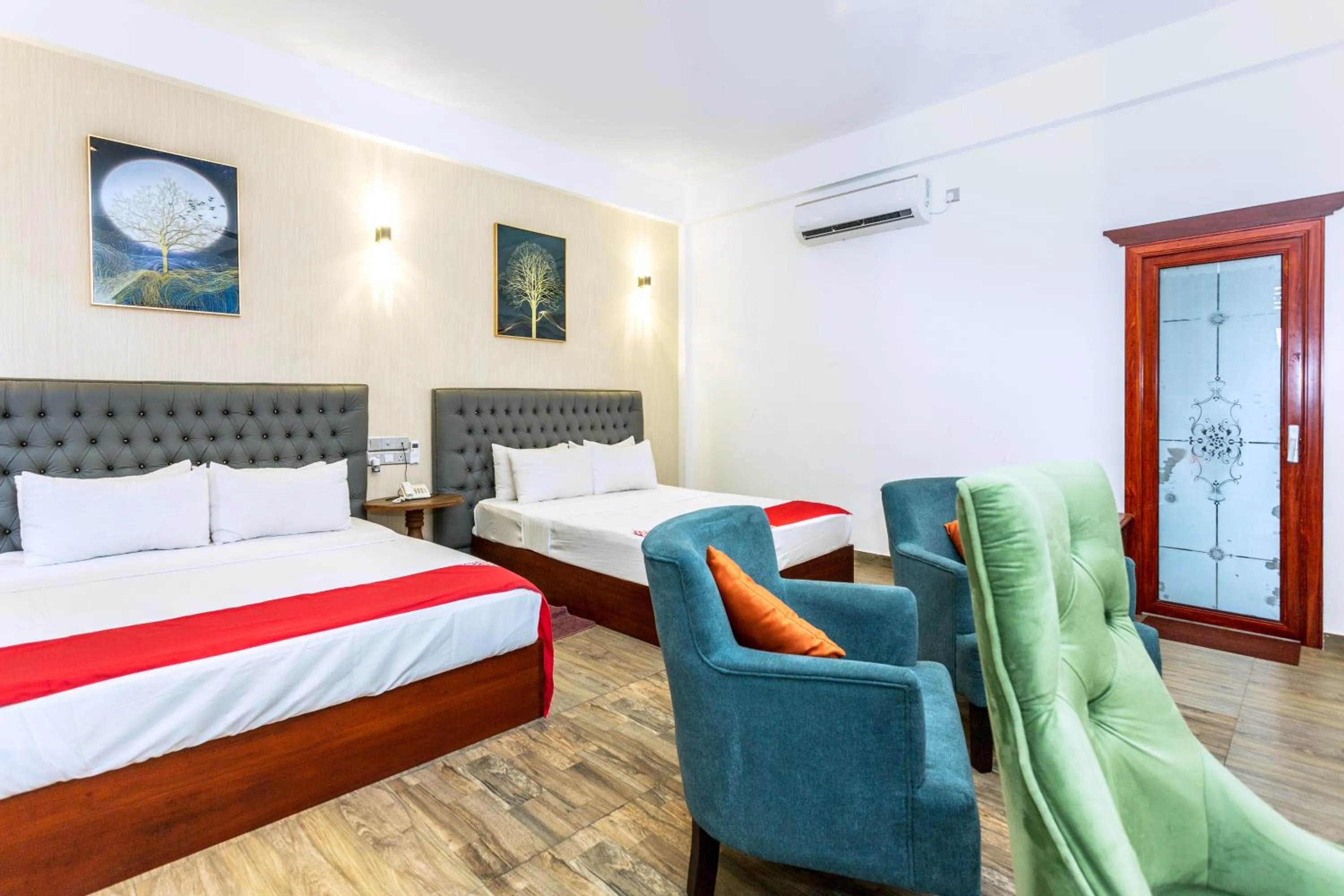 Bedroom, Bed in Polhena Grand Resort & Banquet