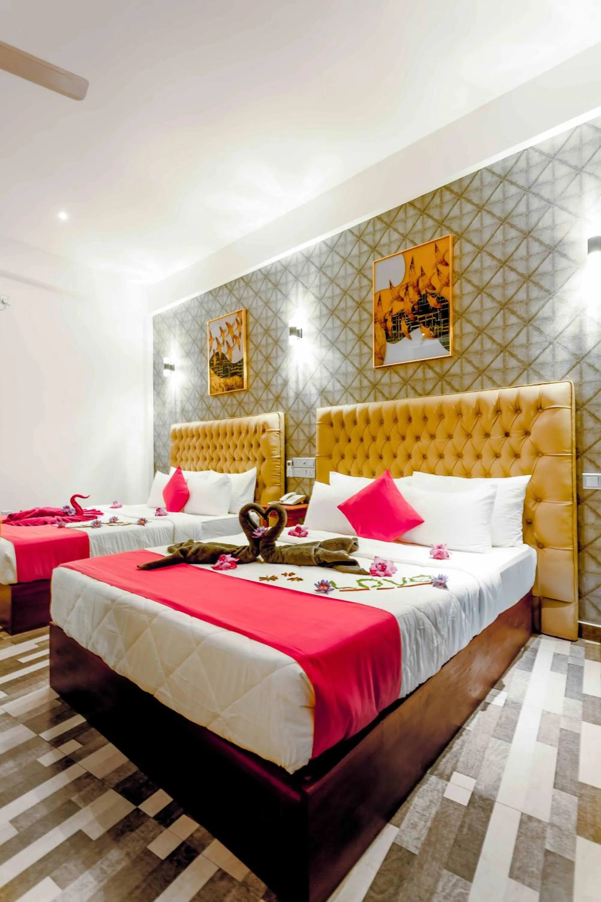 Bedroom, Bed in Polhena Grand Resort & Banquet