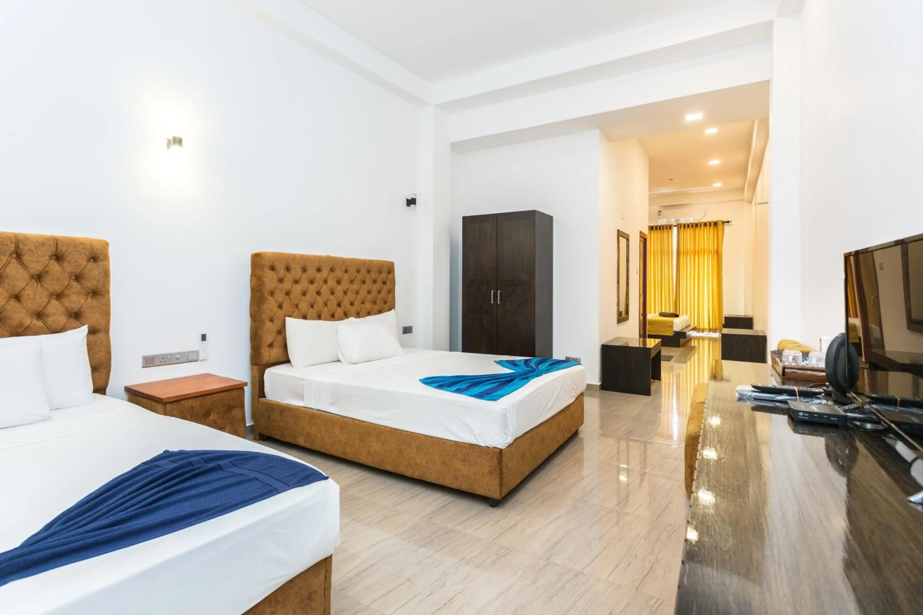 Bedroom, Bed in Polhena Grand Resort & Banquet