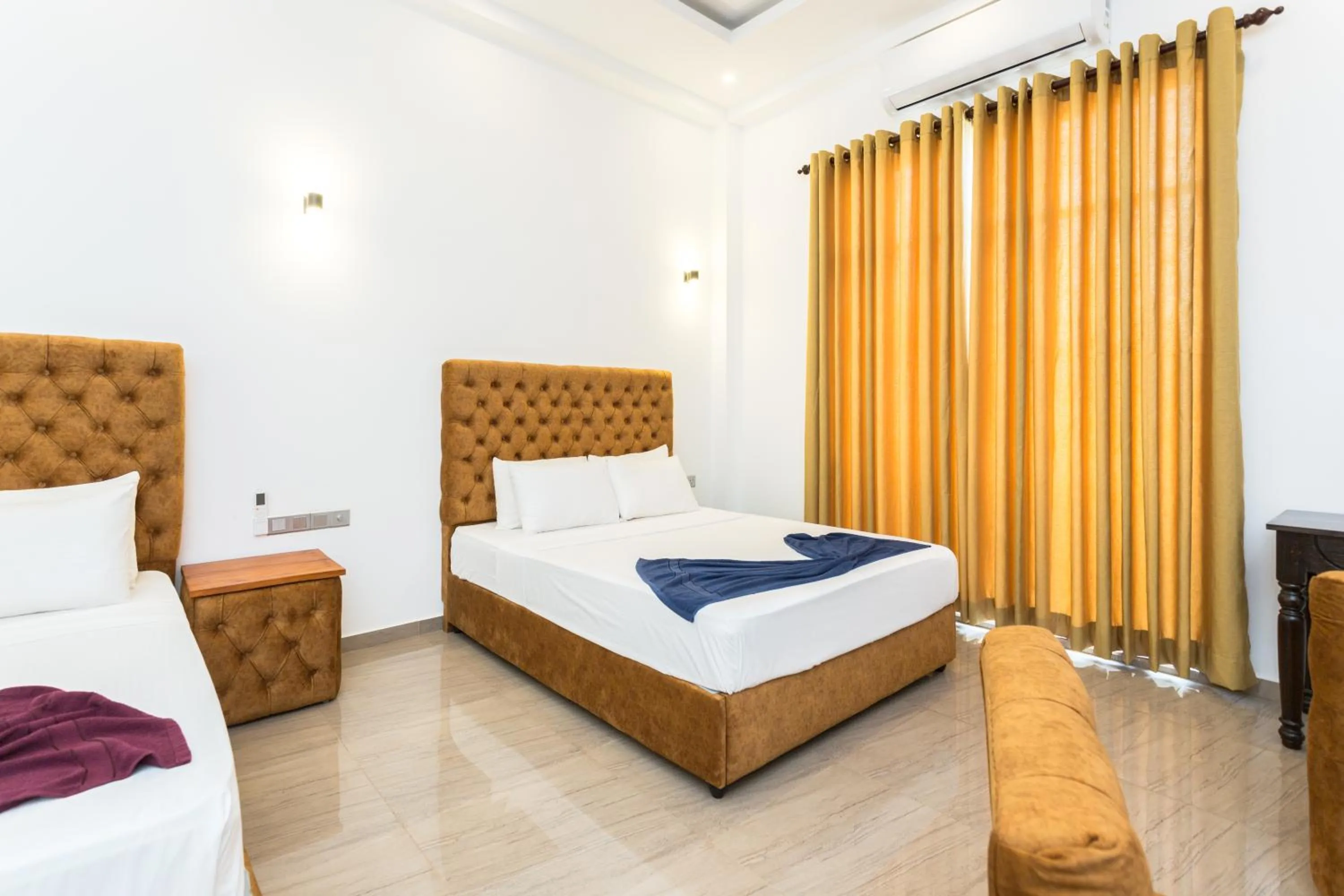 Bedroom, Bed in Polhena Grand Resort & Banquet