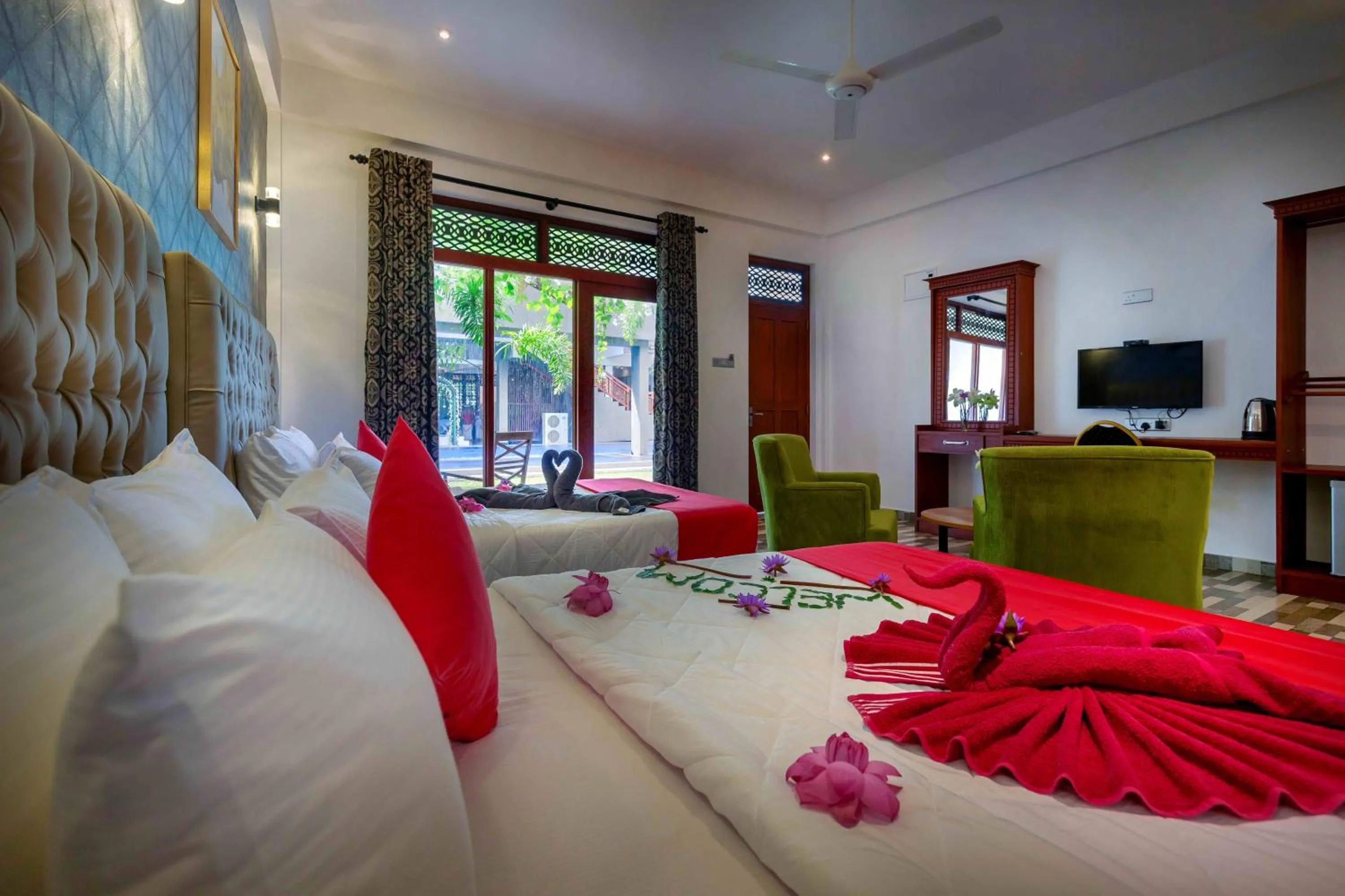 Bedroom in Polhena Grand Resort & Banquet