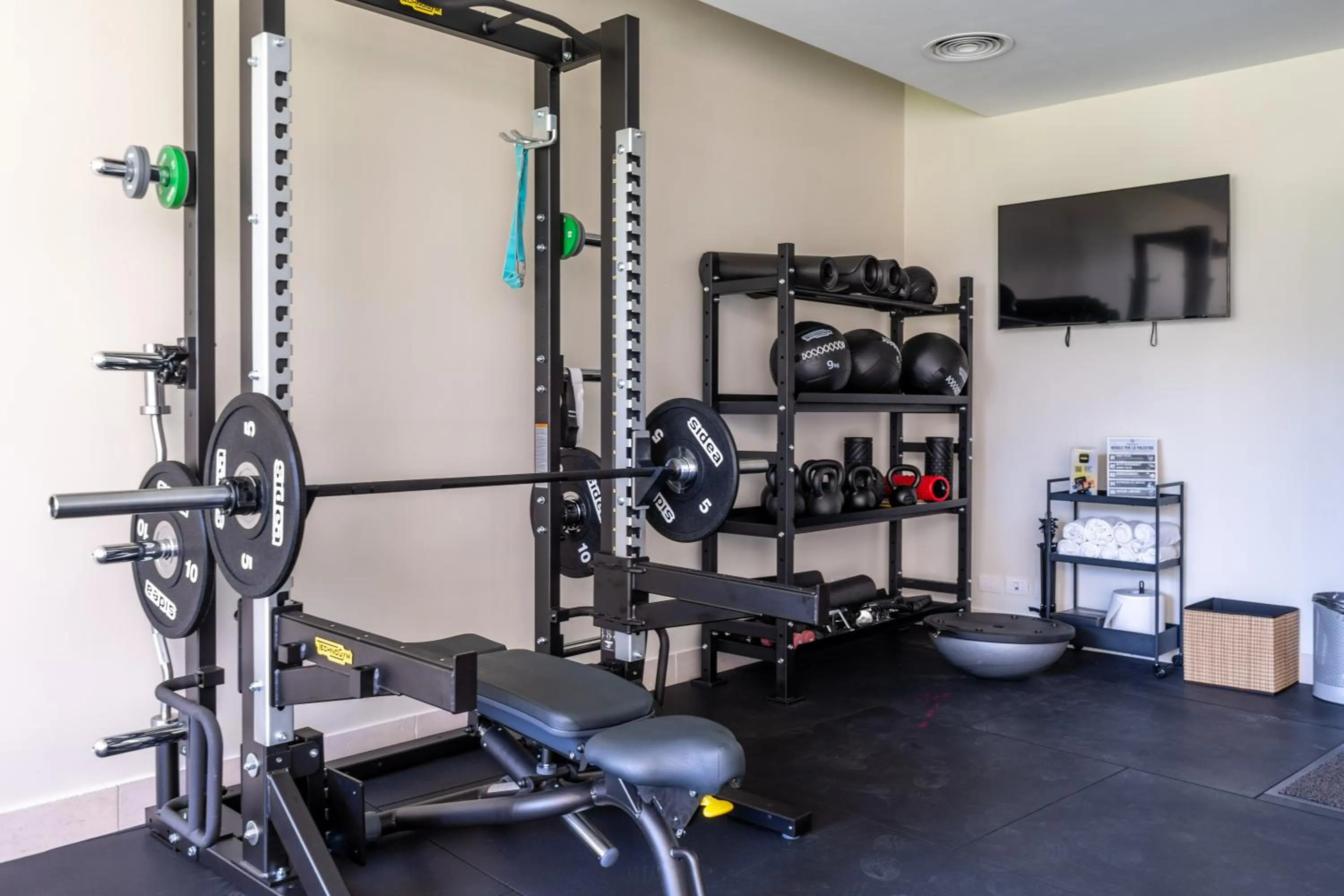 Fitness centre/facilities in Hotel Isola Sacra Rome Airport