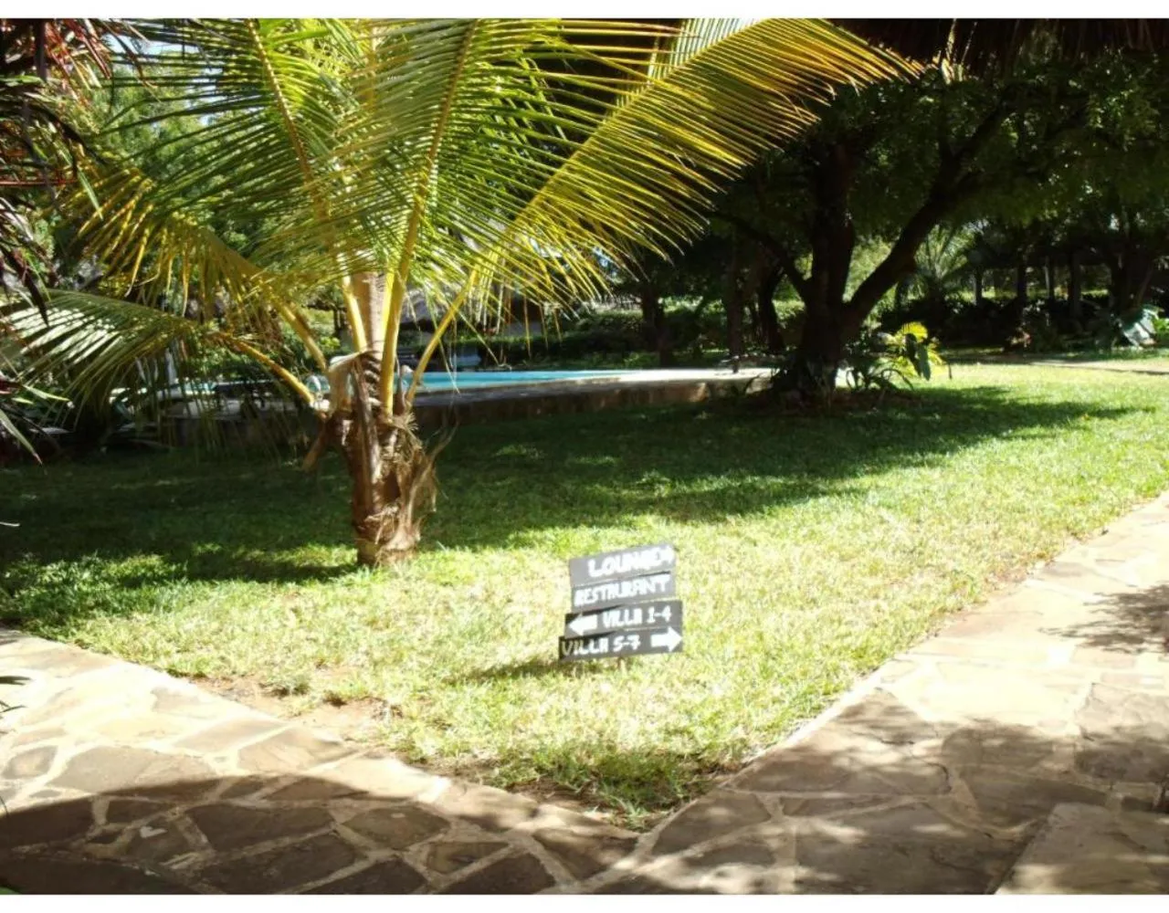 Pool view in Watamu Eco Villas