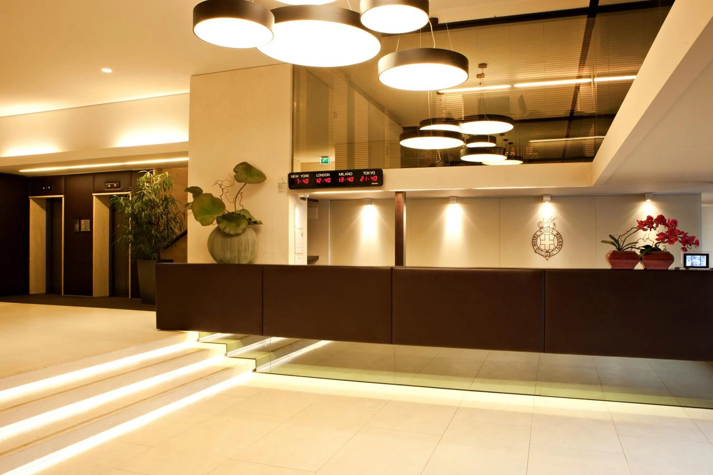 Lobby or reception in Hotel Manin
