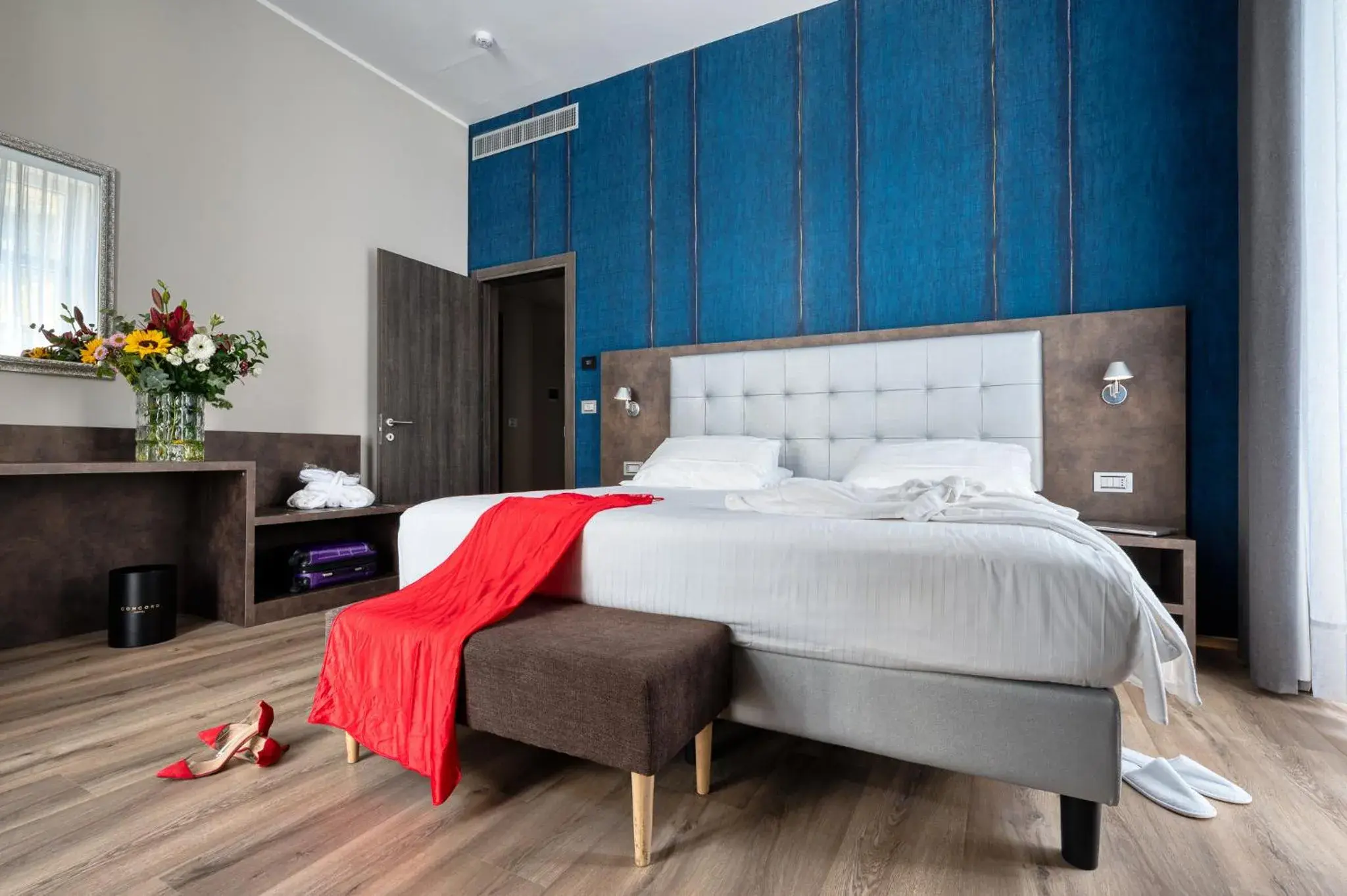 Bed in Hotel Concord Bed in Hotel Concord