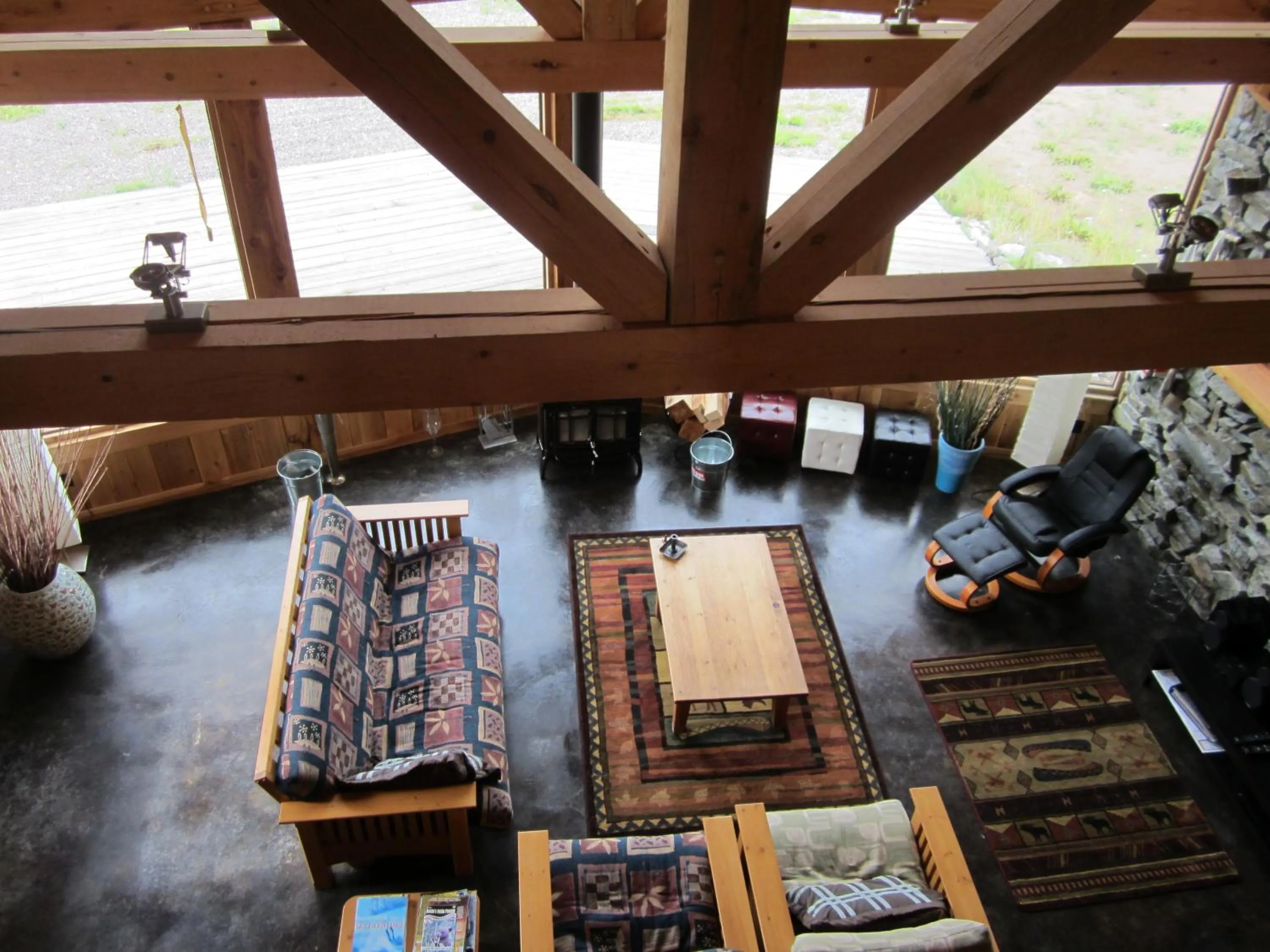 Living room in LDR Lodge - Last Dollar Ranch