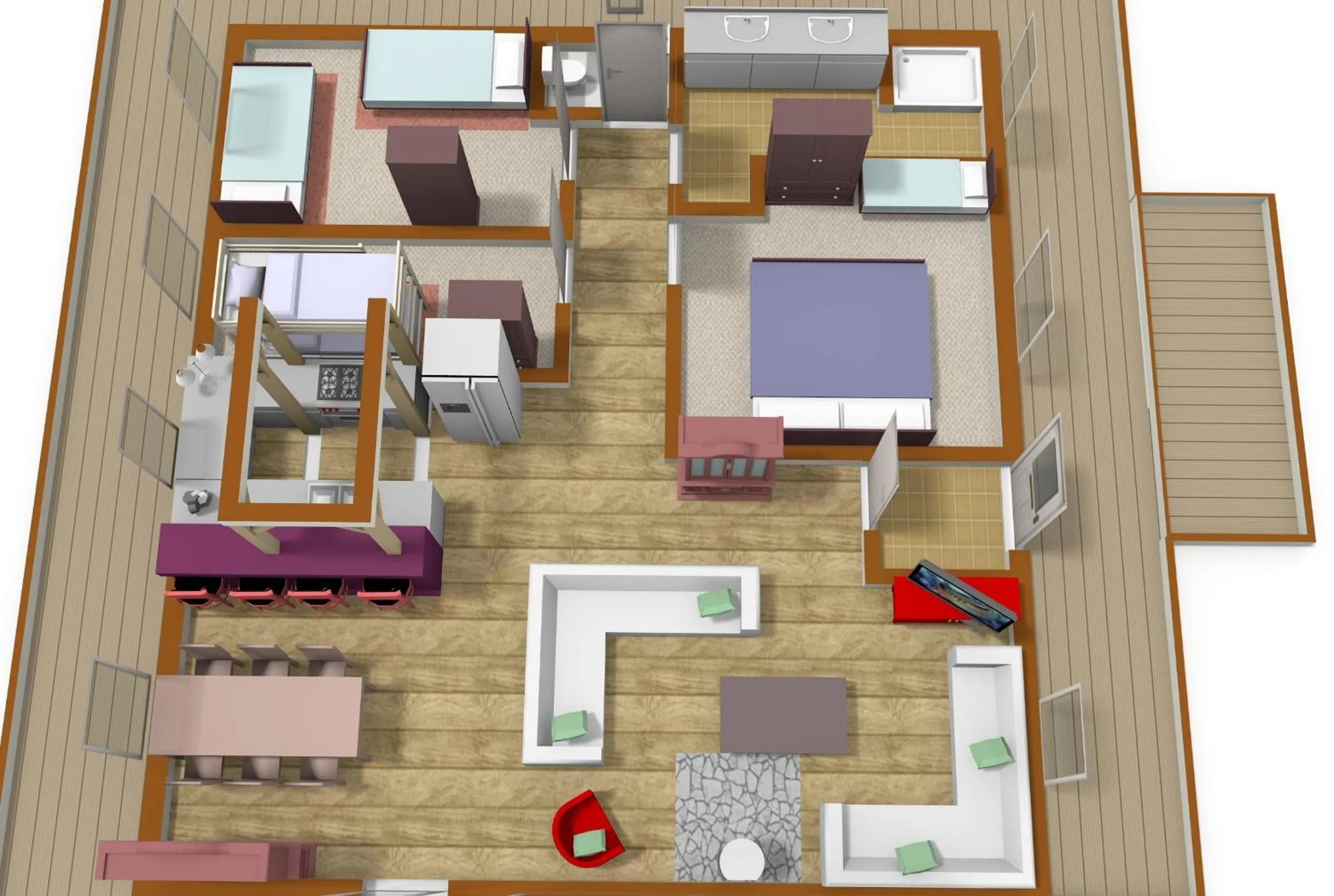 Decorative detail in LDR Lodge - Last Dollar Ranch