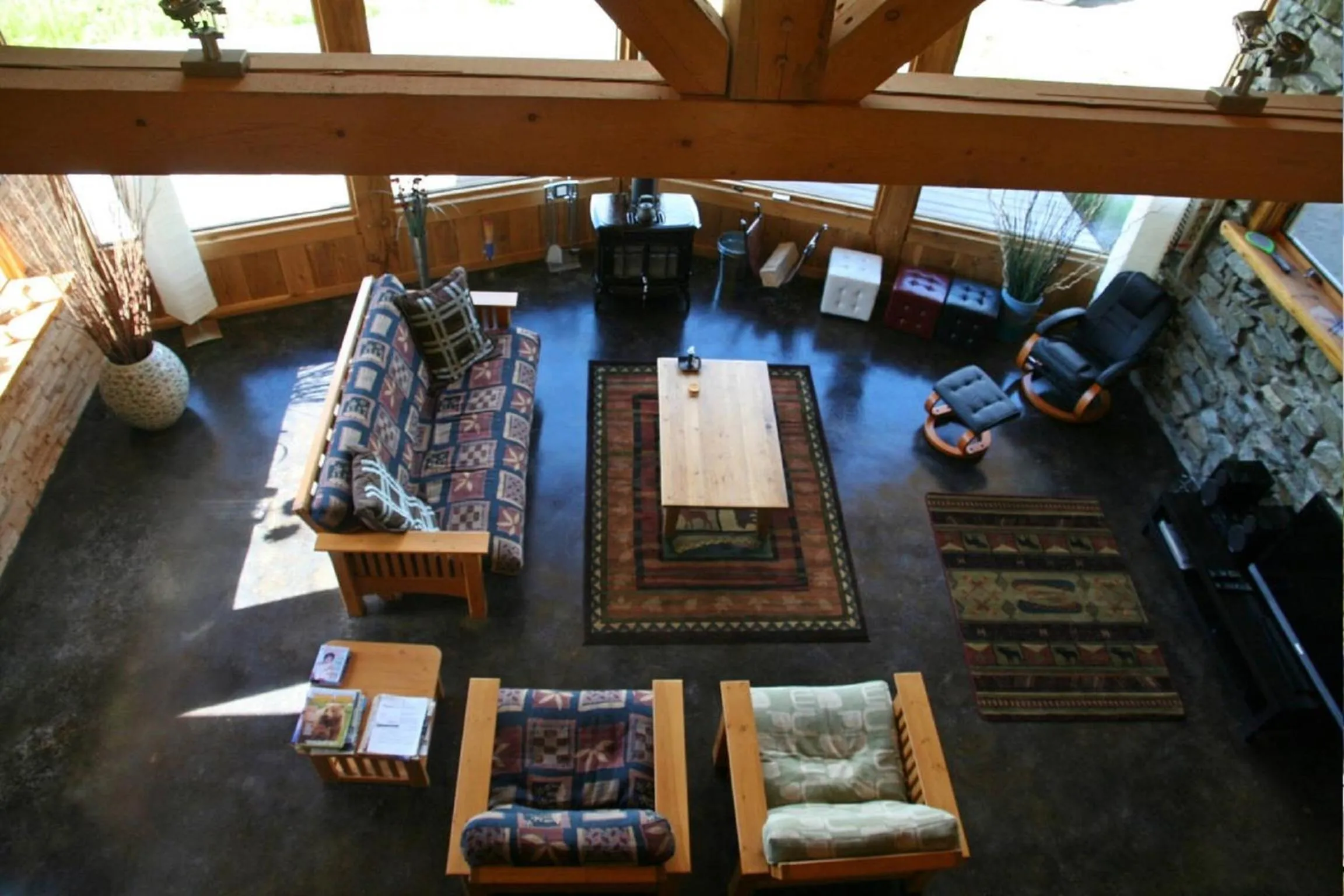 Living room in LDR Lodge - Last Dollar Ranch