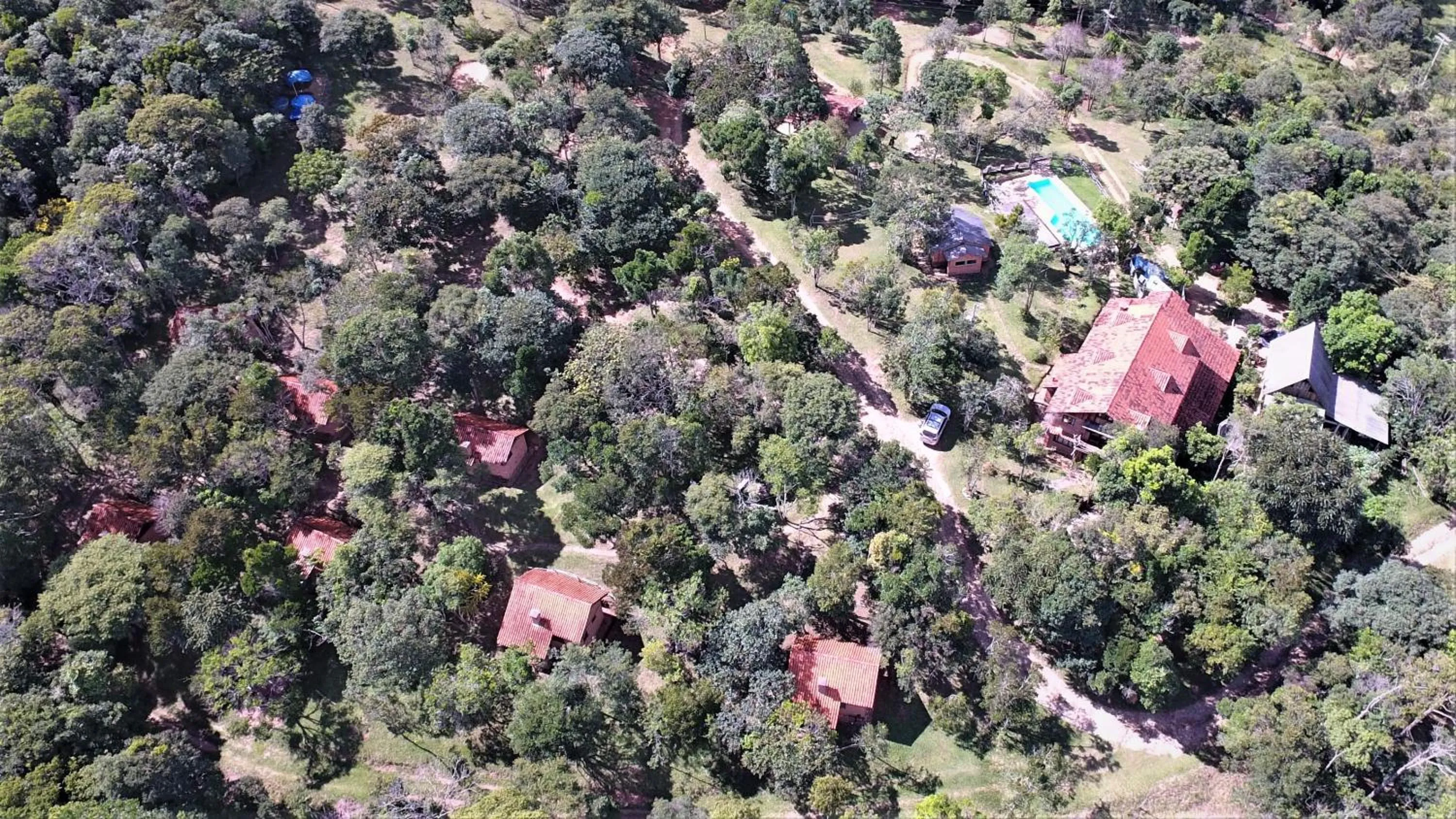 Bird's eye view in Reserva Canto da Vida Chalés e Camping