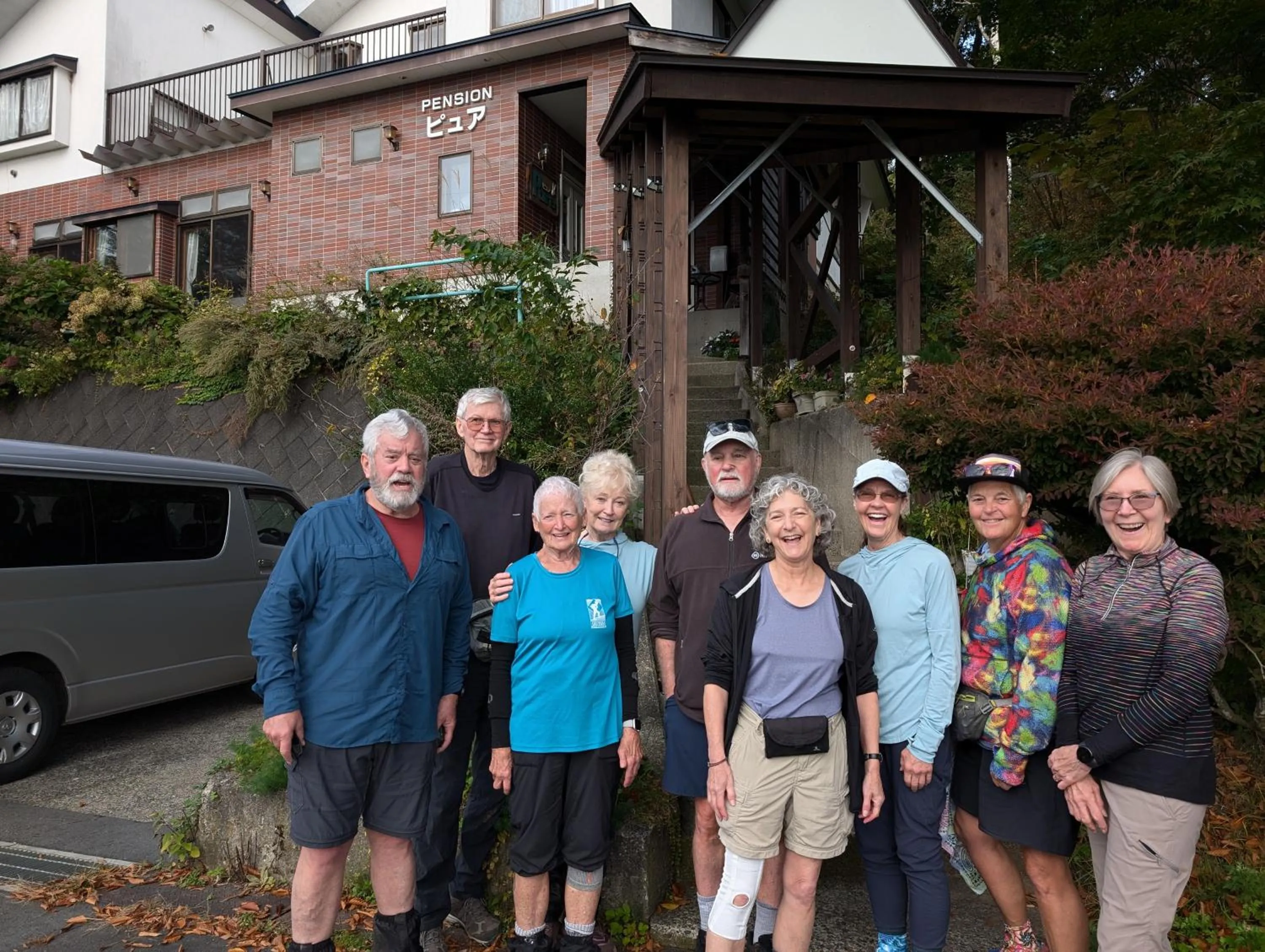 group of guests in Pension Pure