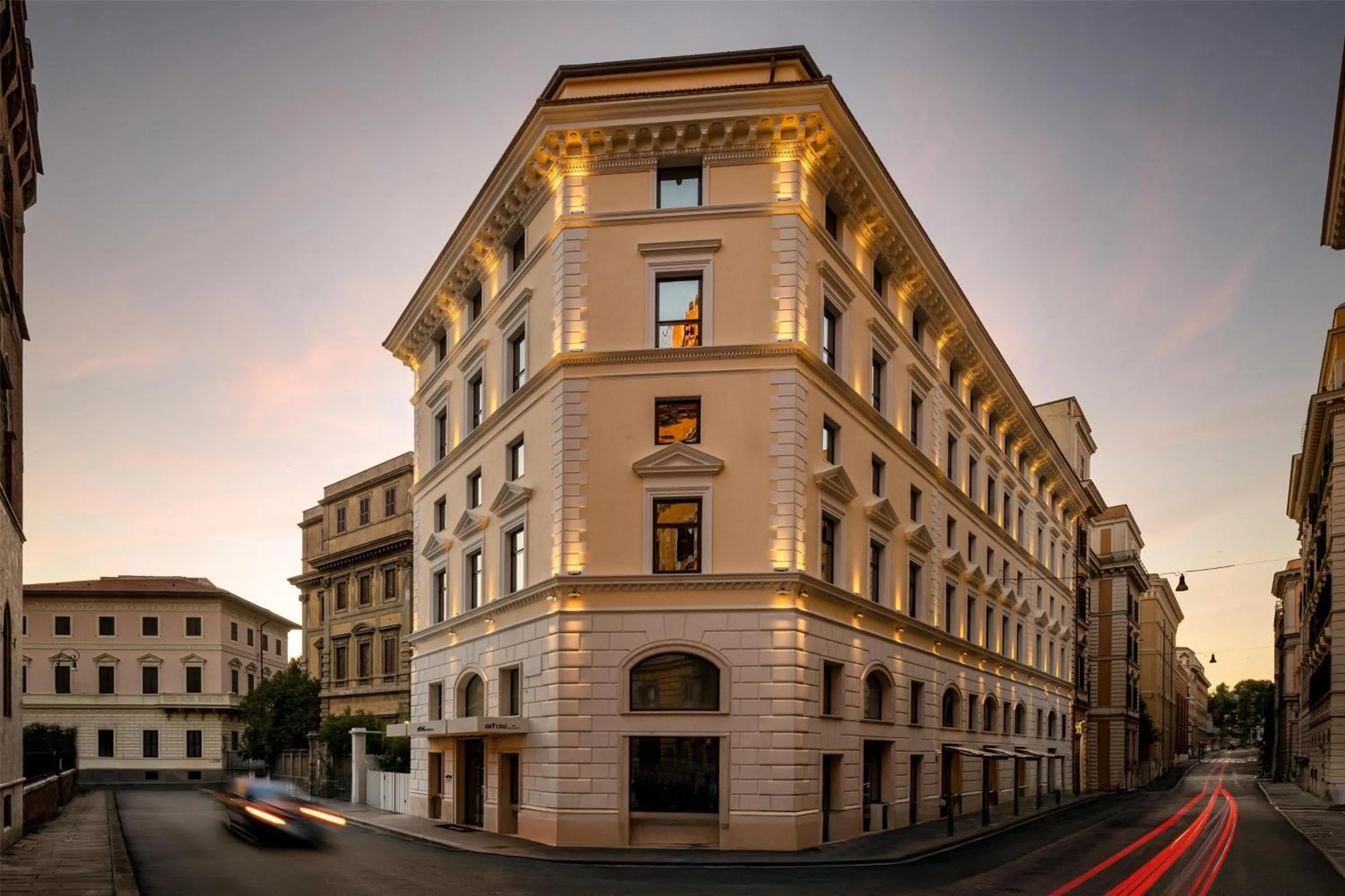 Property building in art'otel Rome Piazza Sallustio, Powered by Radisson Hotels