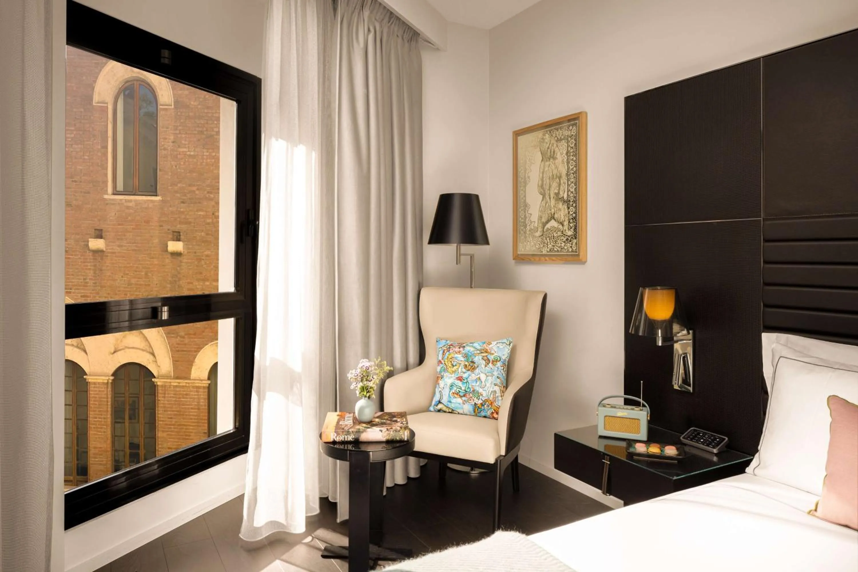 Bedroom, Bed in art'otel Rome Piazza Sallustio, Powered by Radisson Hotels