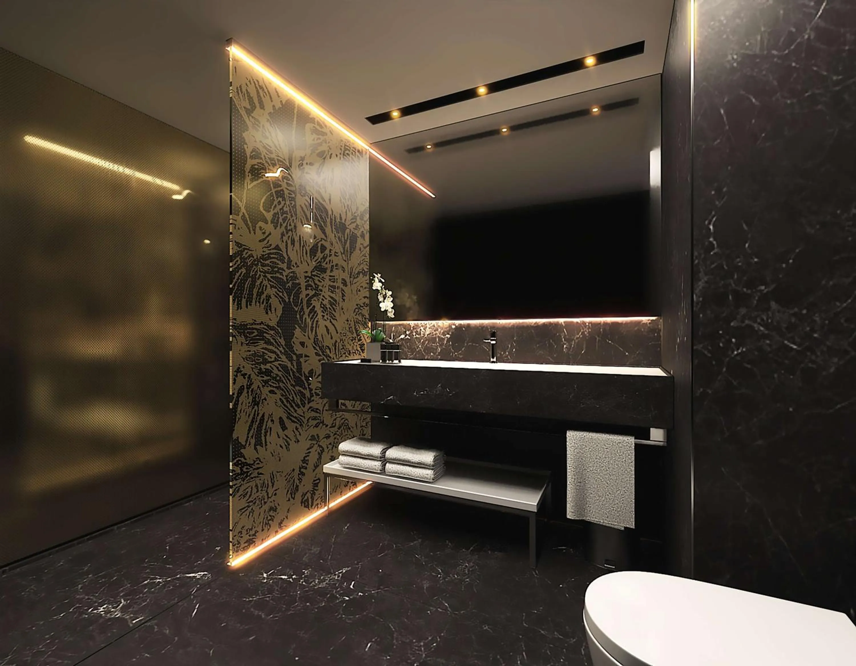 Bathroom in Hotel Londra & Cargill