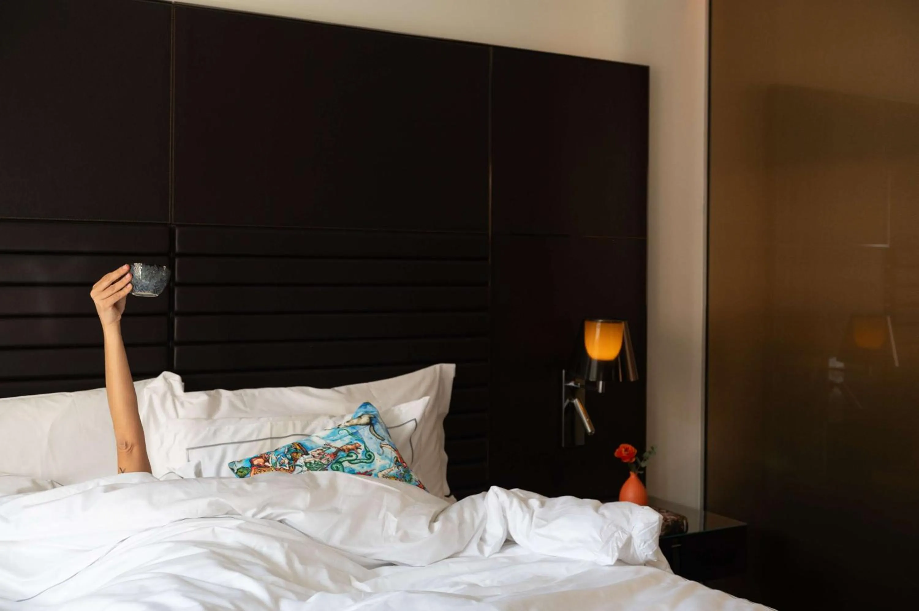 Bedroom, Bed in art'otel Rome Piazza Sallustio, Powered by Radisson Hotels