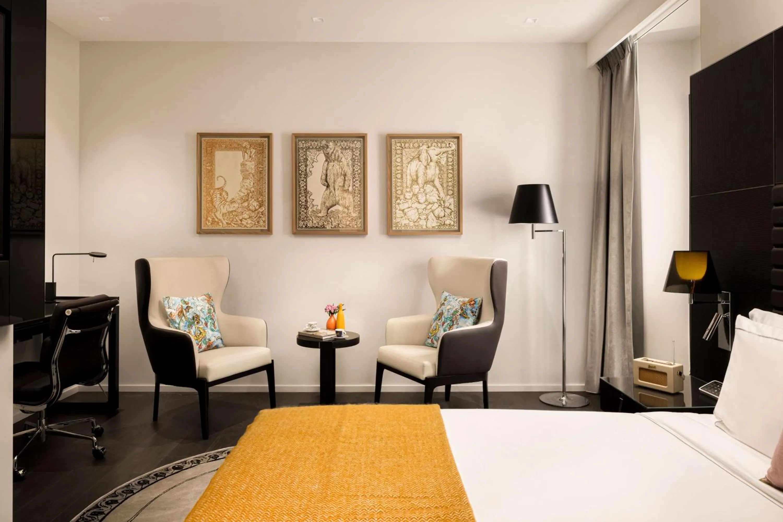 Bedroom, Bed in art'otel Rome Piazza Sallustio, Powered by Radisson Hotels