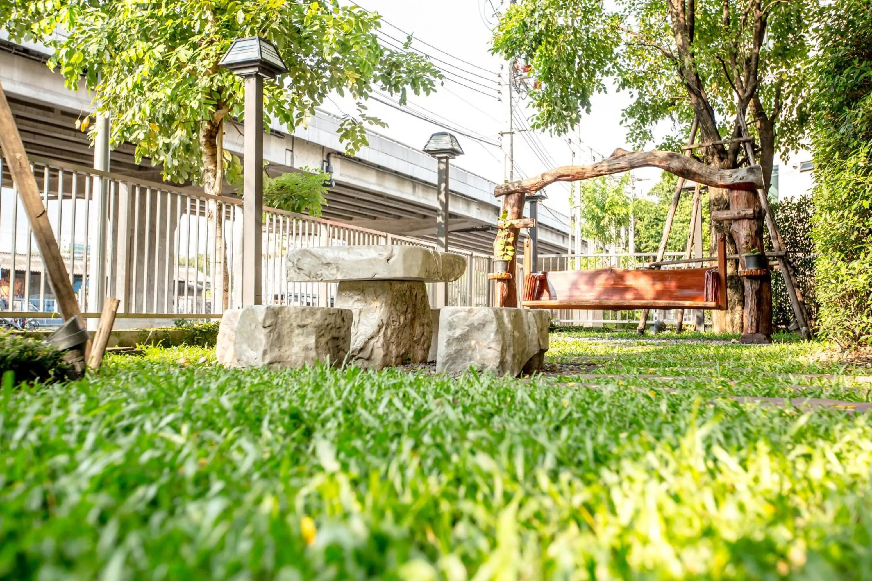 Seating area in Nest n Rest Hotel